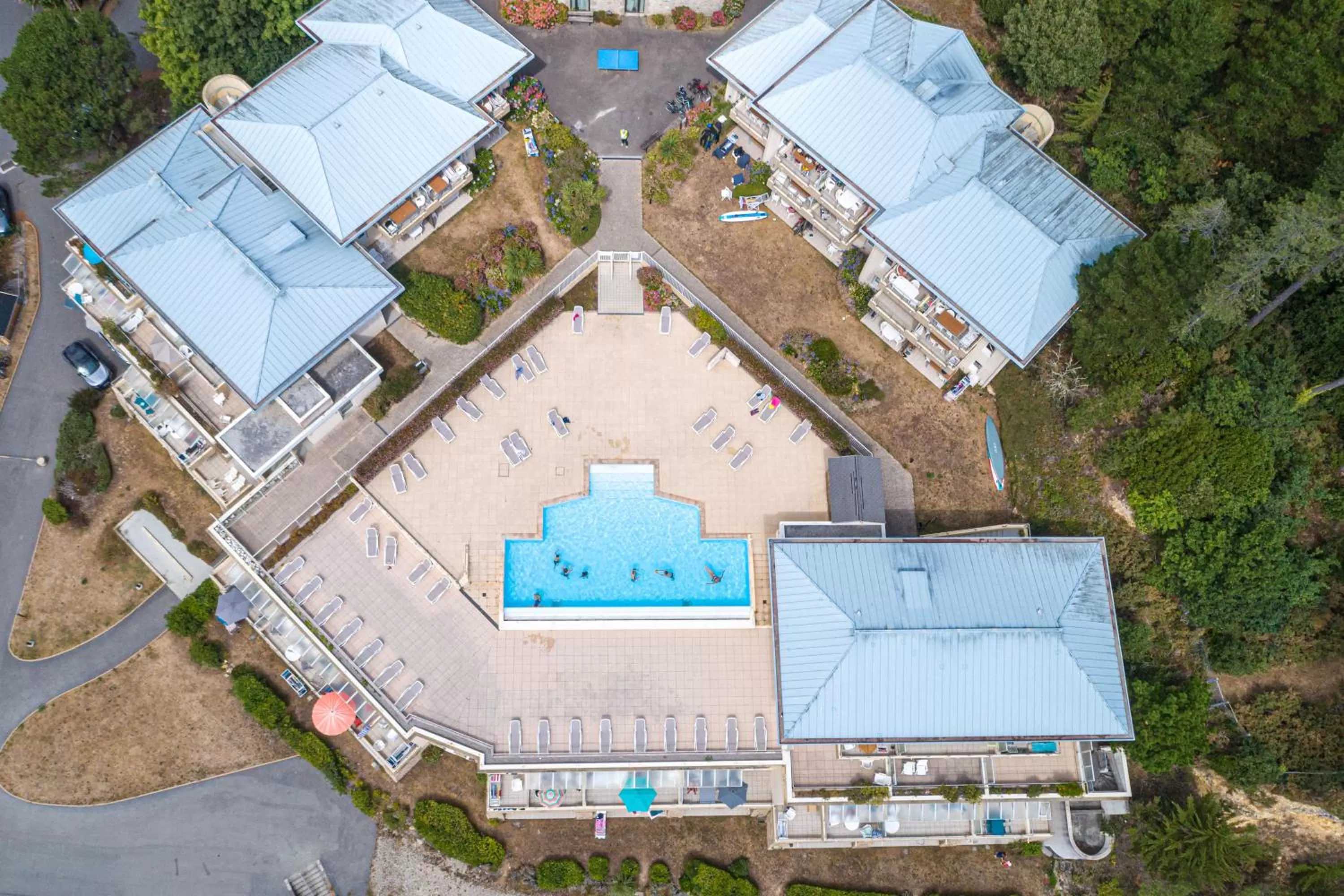 Property building, Bird's-eye View in Résidence Pierre & Vacances Cap-Morgat