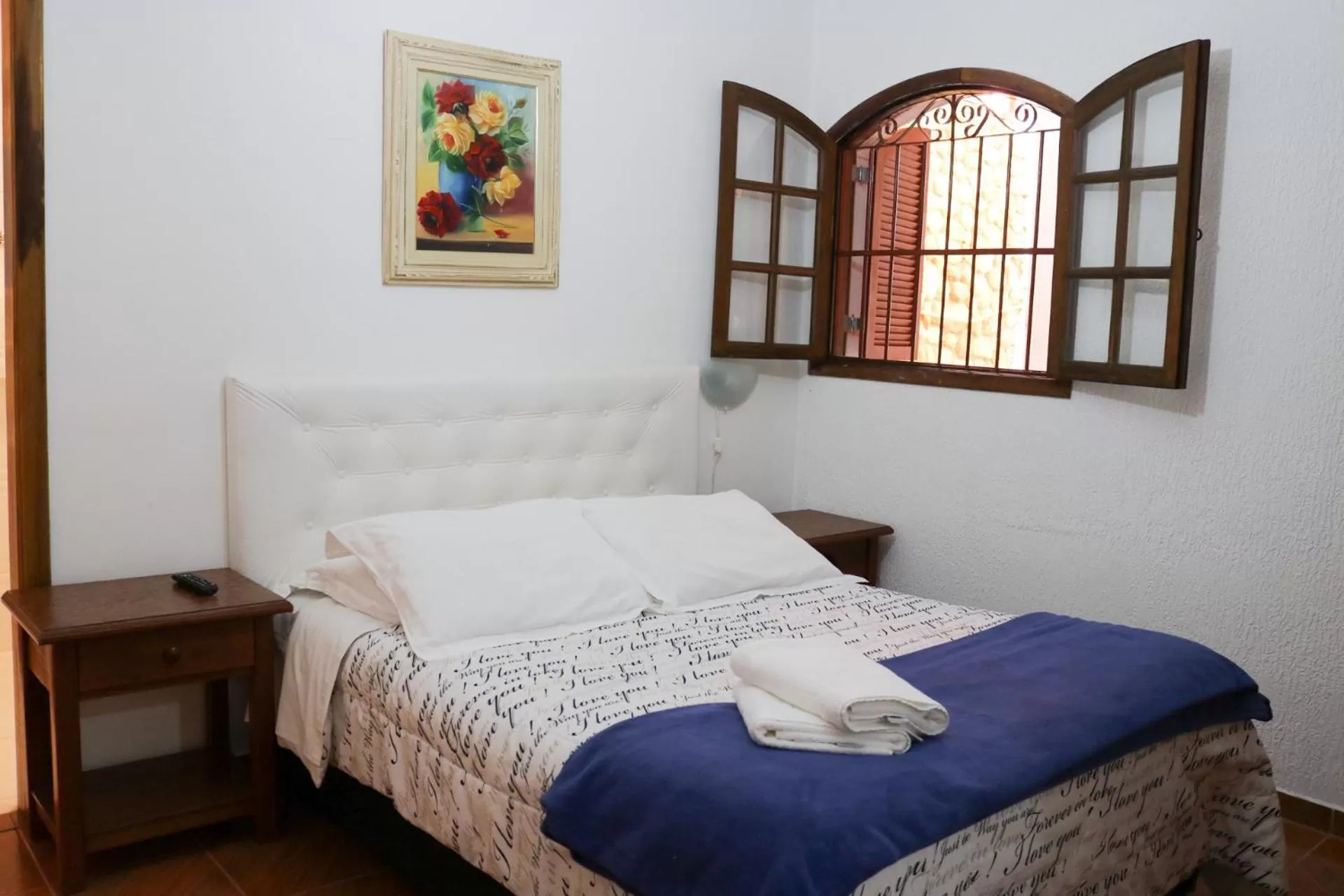 Bed in Pousada da Lua