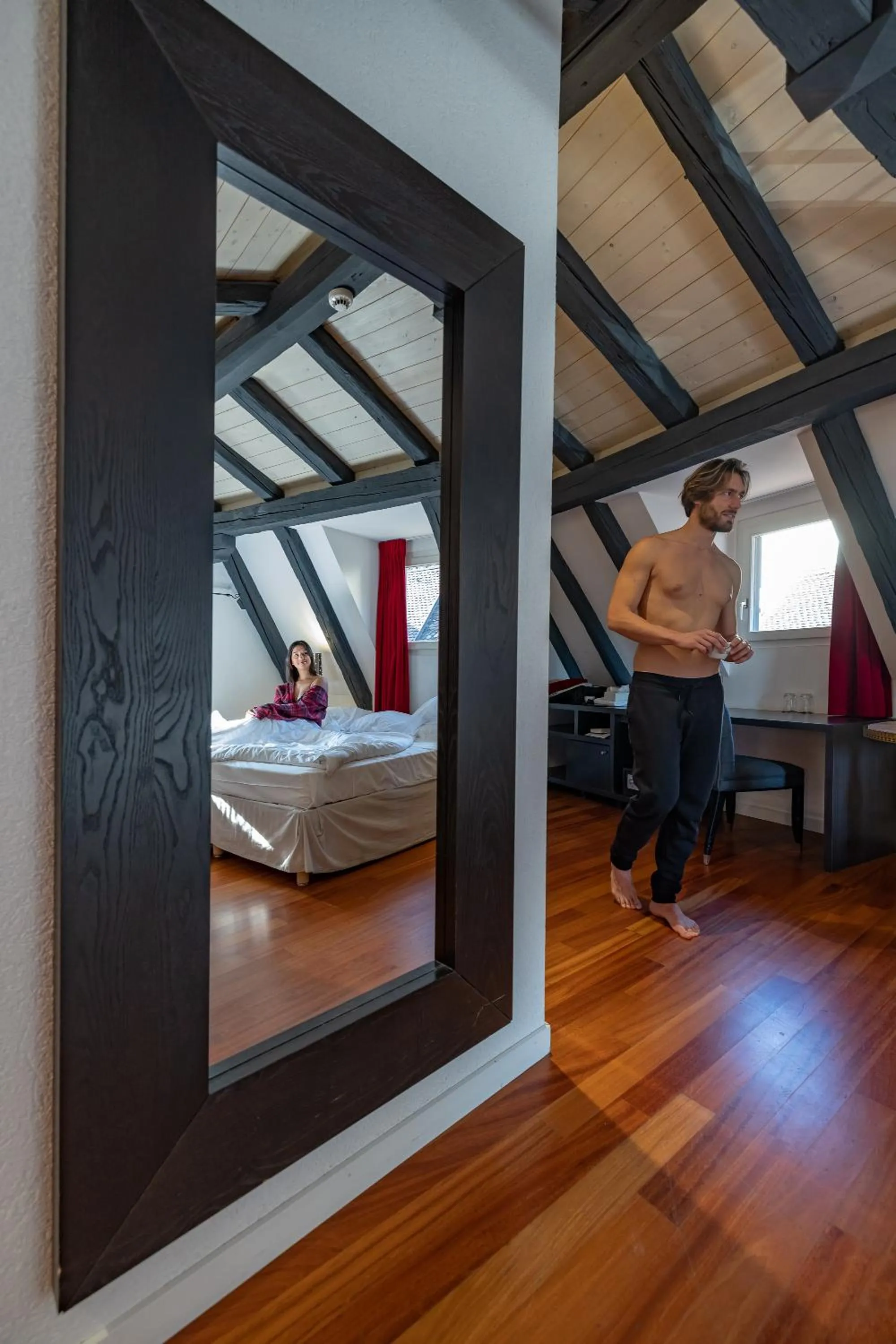 Bed in Tralala Hotel Montreux