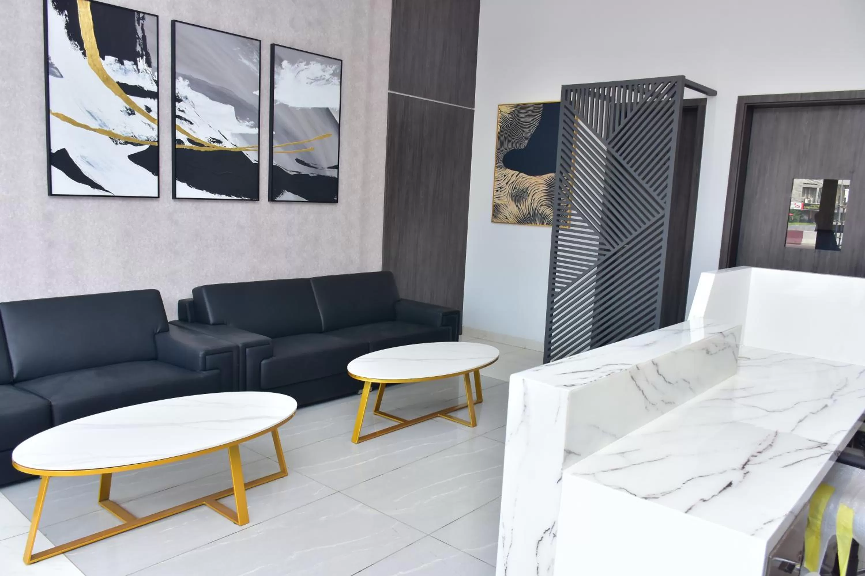 Seating area in Hotel Stella