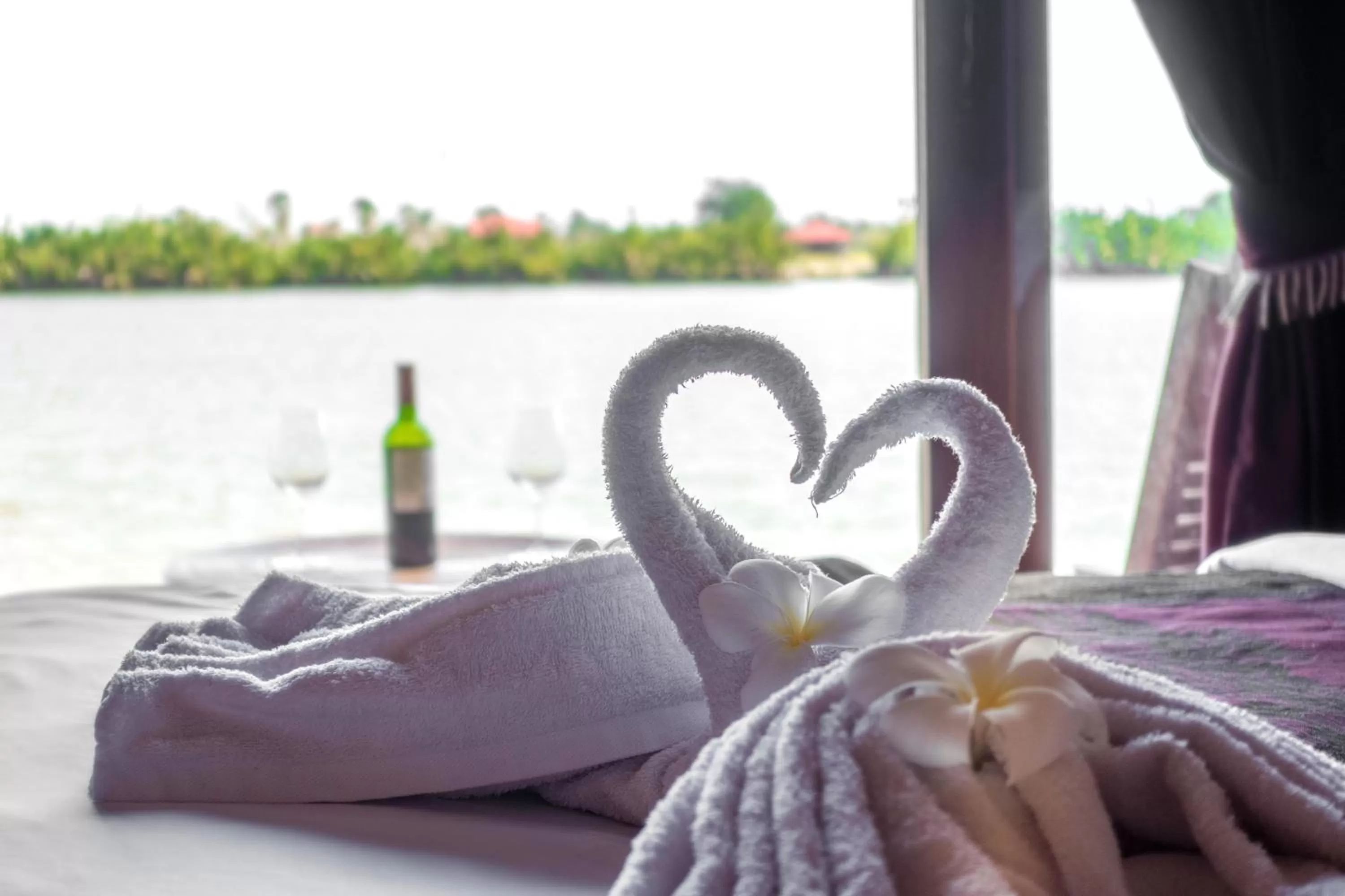 Bed in Bamboo Bungalow