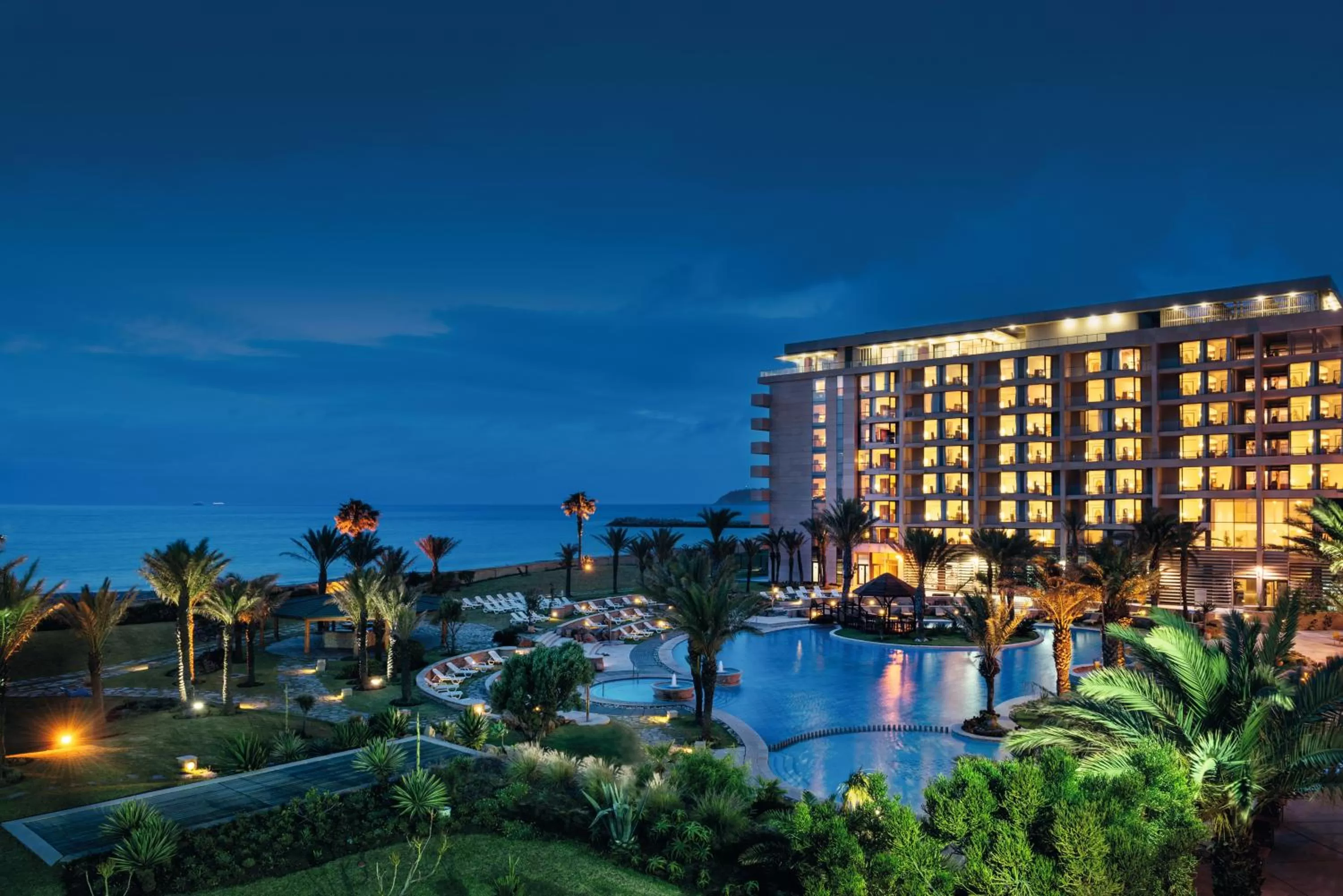 Night, Pool View in Mövenpick Hotel & Casino Malabata Tanger