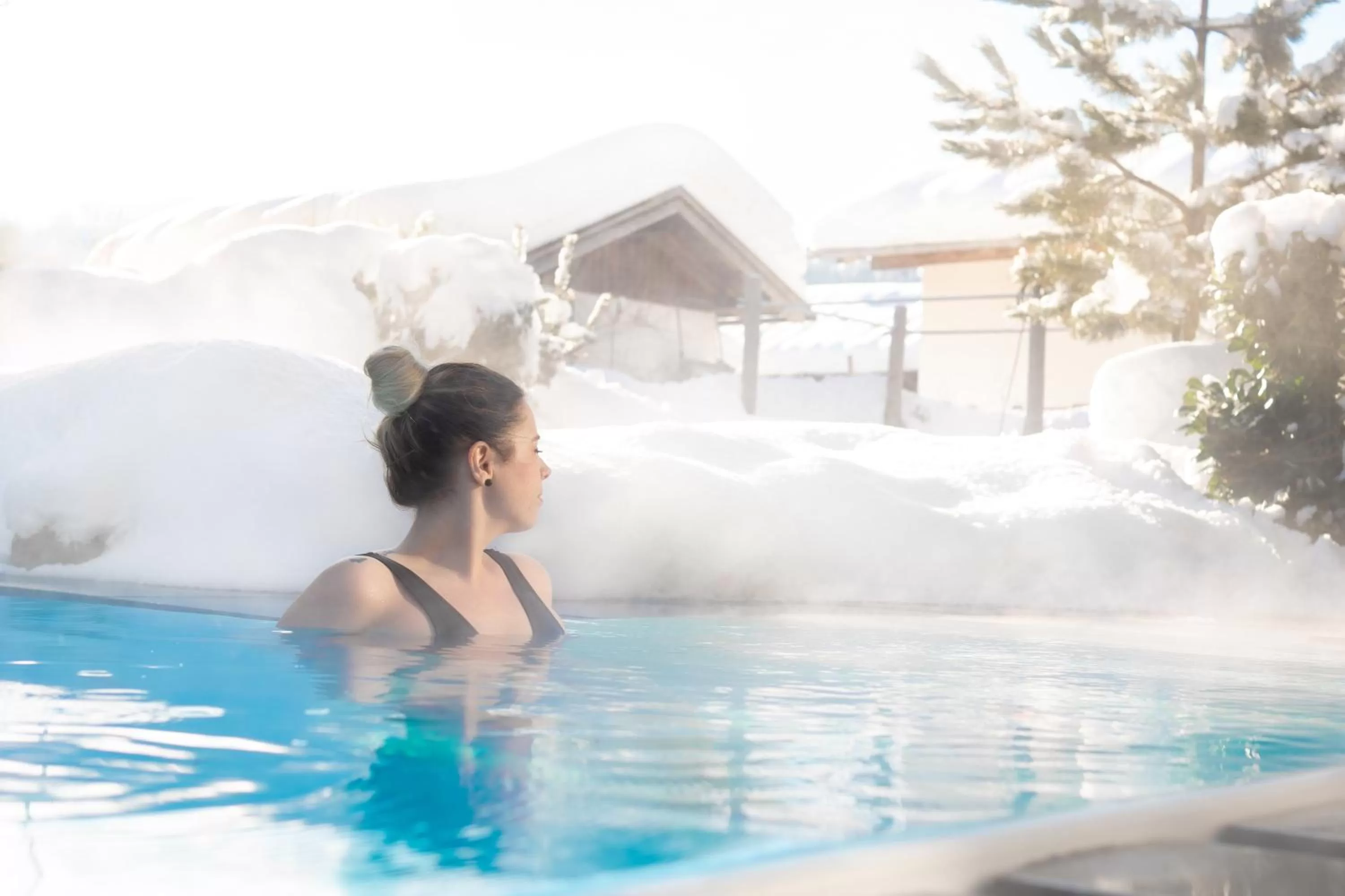 People, Swimming Pool in Das Freiberg Romantikhotel