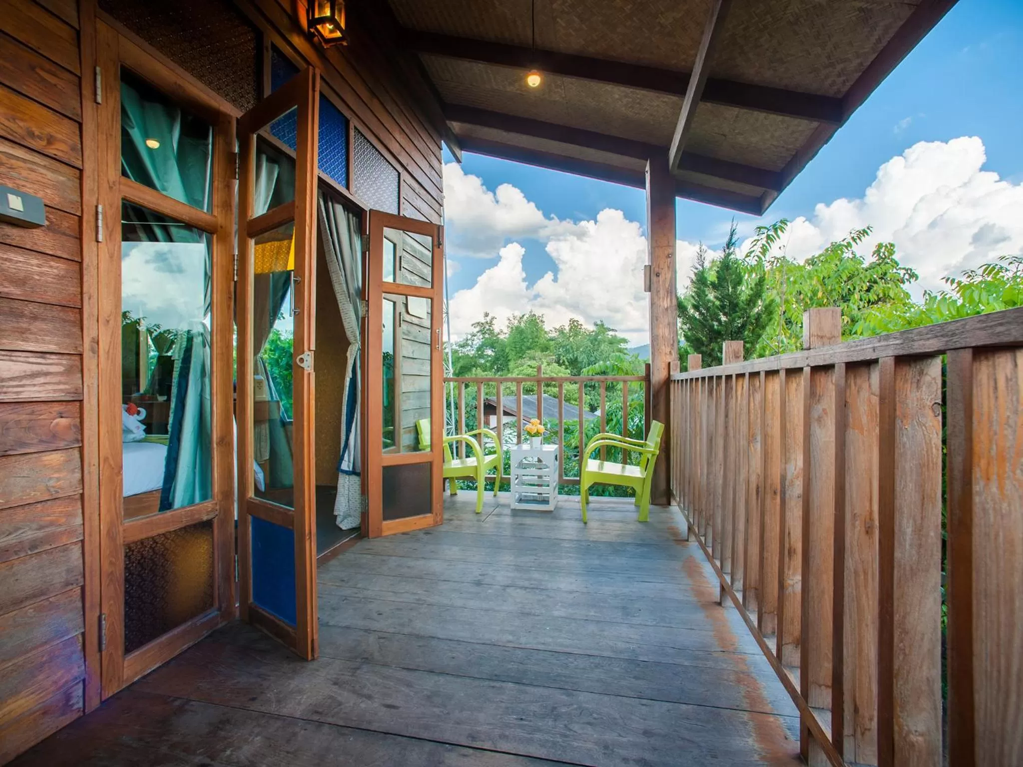 Balcony/Terrace in Baan Chokdee Pai Resort