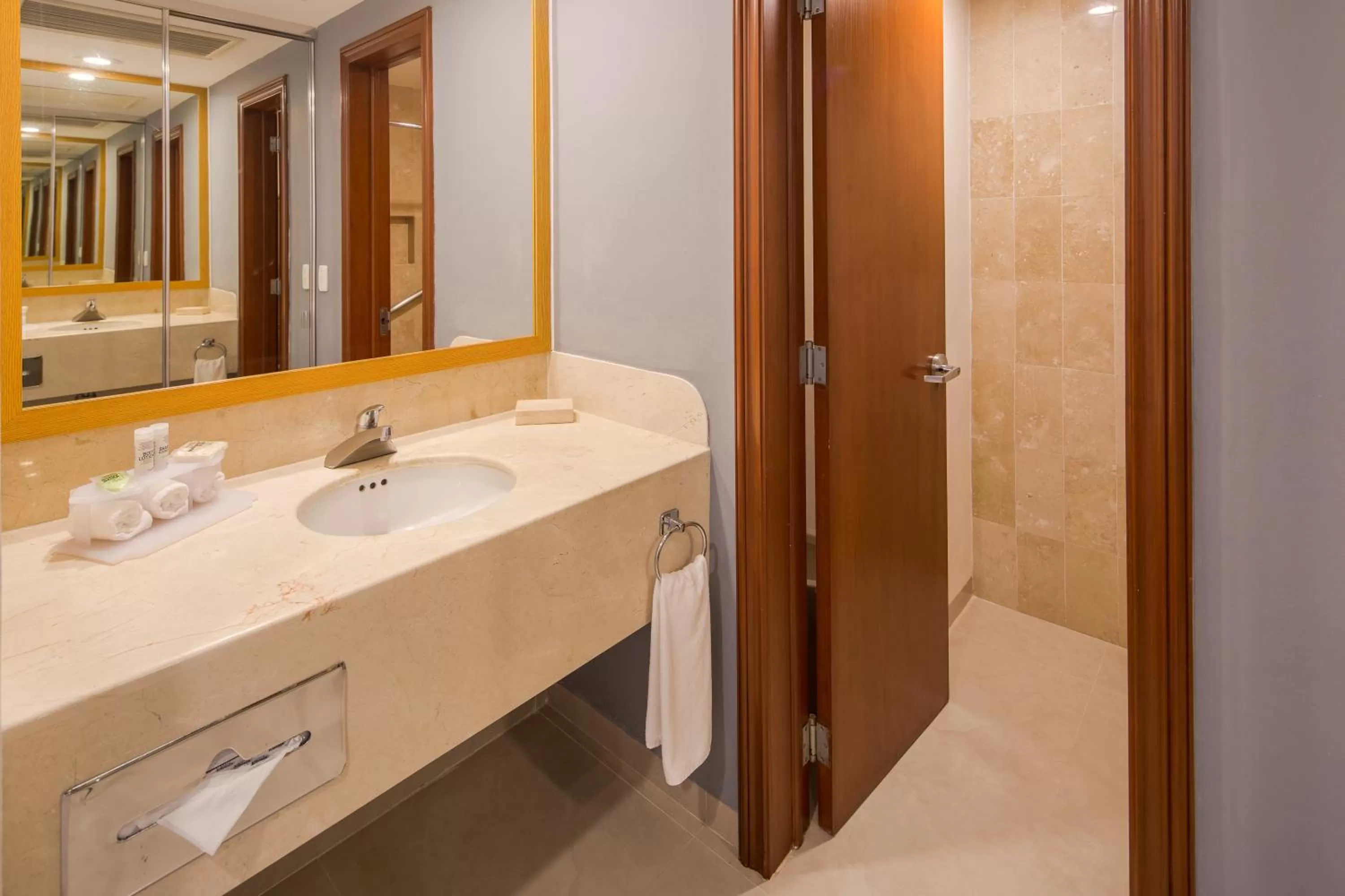 Shower in Wyndham Garden Playa del Carmen