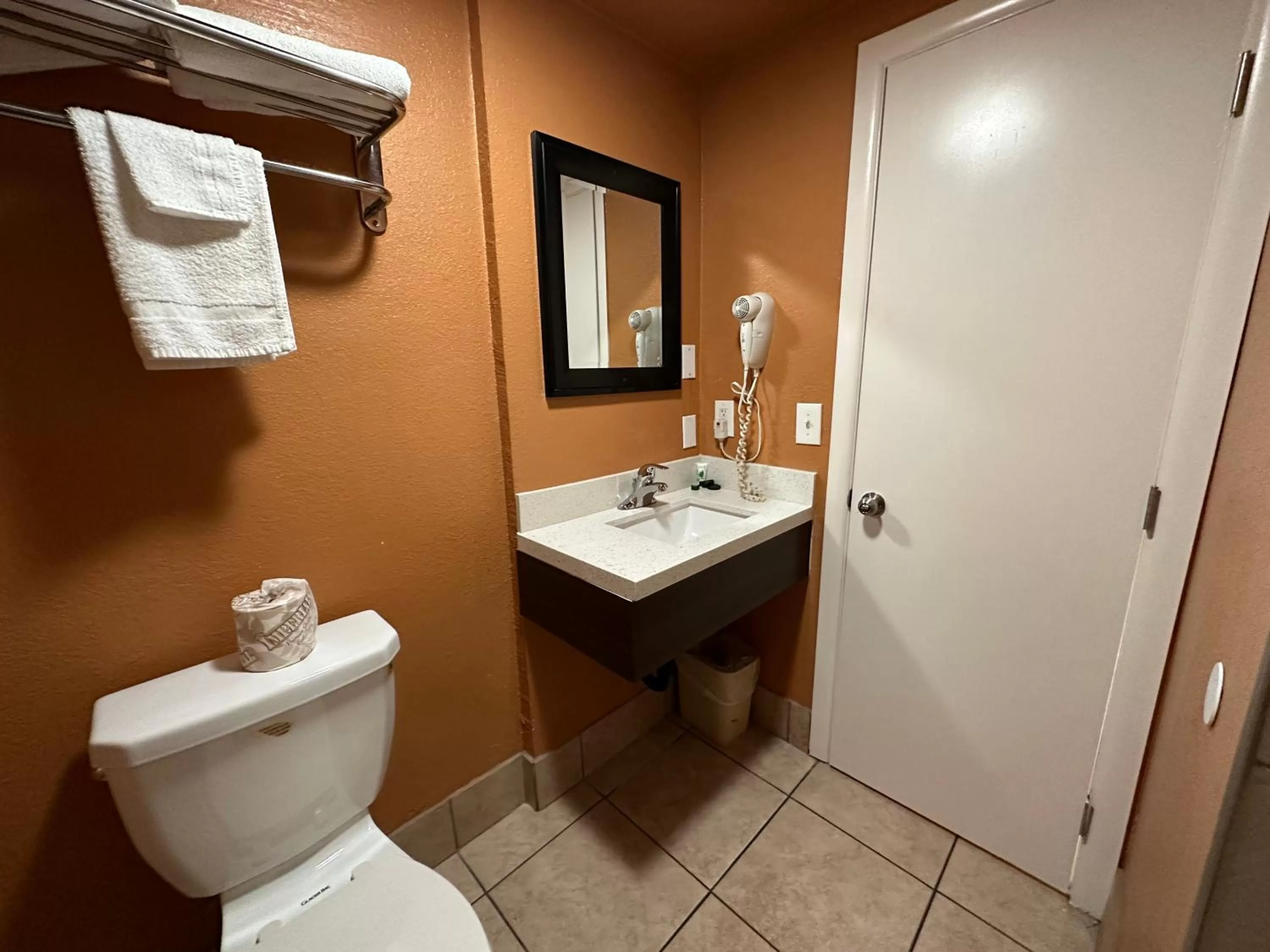 Toilet in New Corral Motel