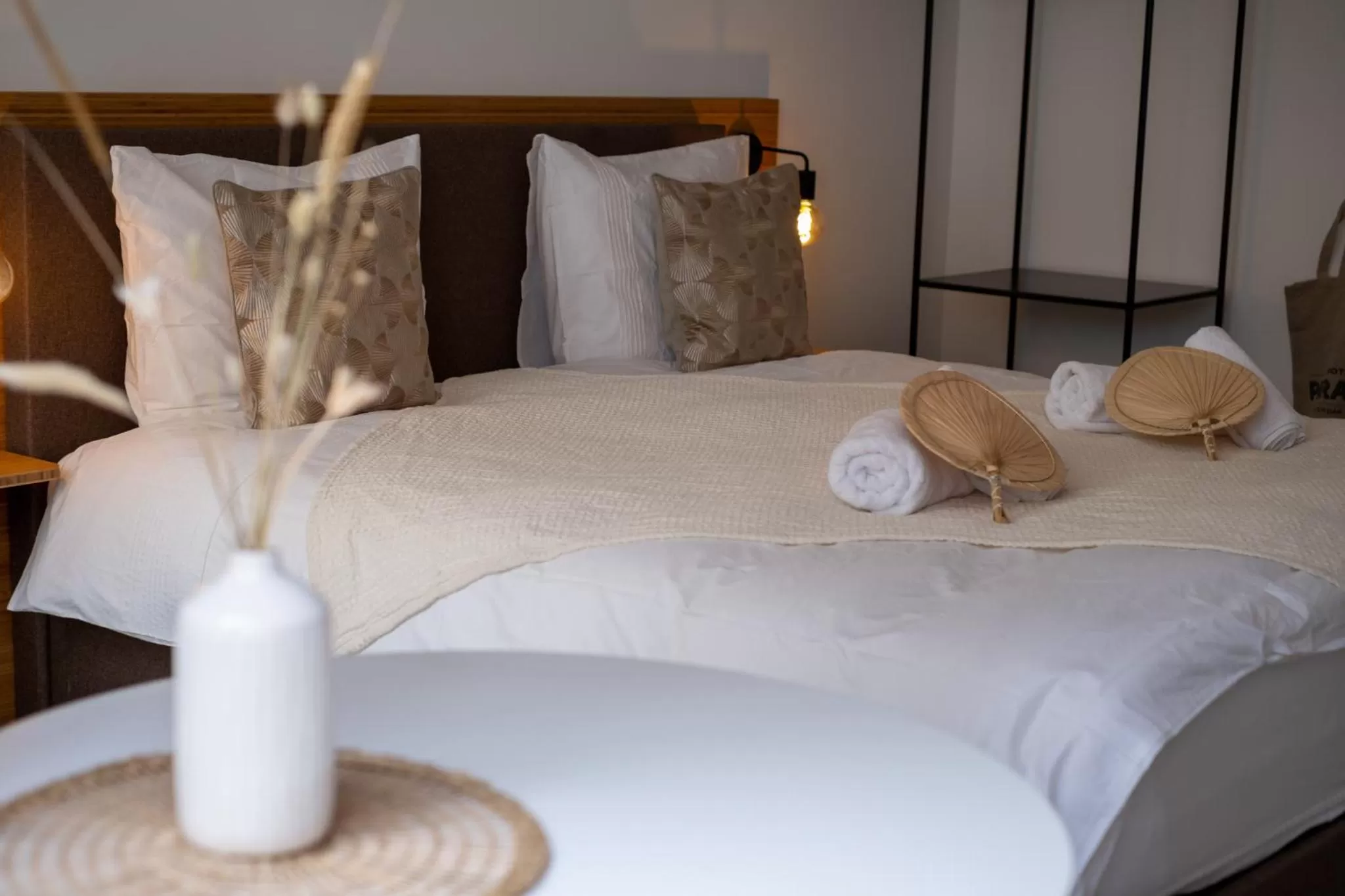 Decorative detail, Bed in Hotel Paradis Zandvoort