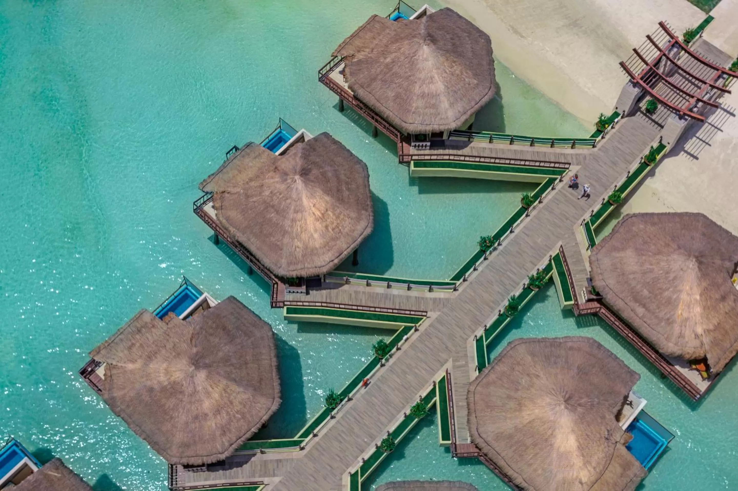 Decorative detail, Bird's-eye View in Palafitos Overwater Bungalows at El Dorado Maroma, Gourmet All Inclusive by Karisma - Adults Only