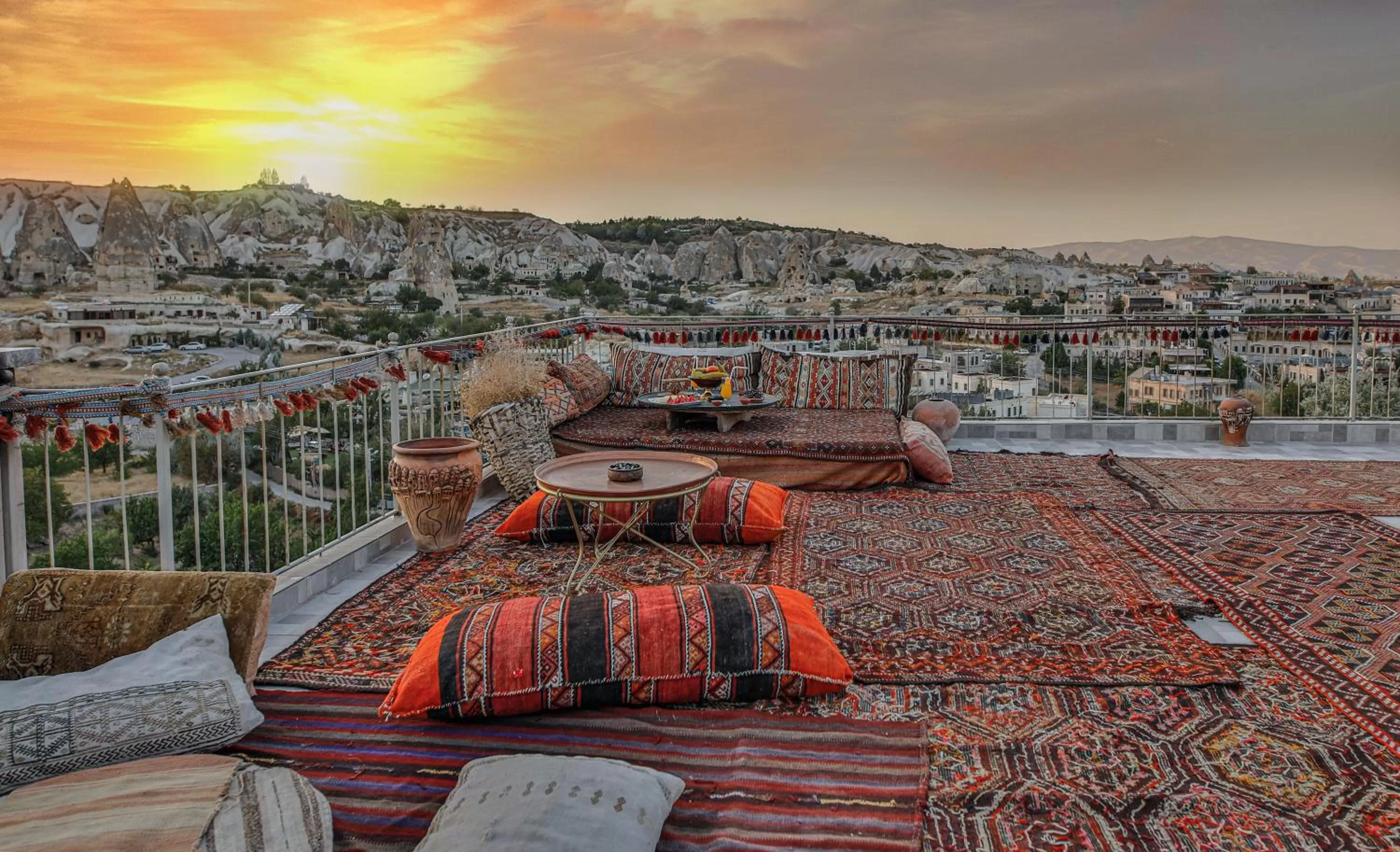 Balcony/Terrace in Şah Saray Cave Suites Halal Hotel