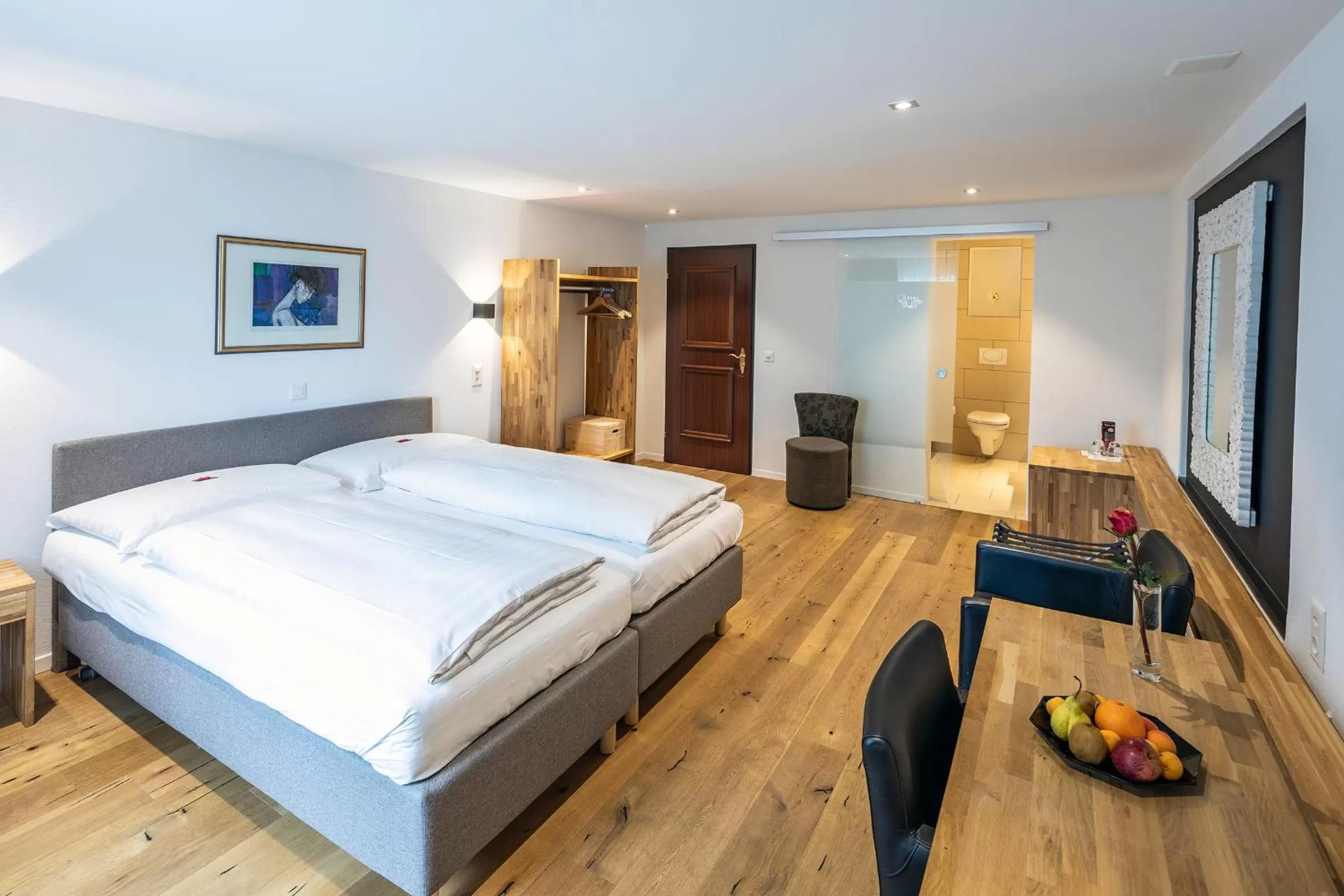 Photo of the whole room, Bed in HotelChur.ch