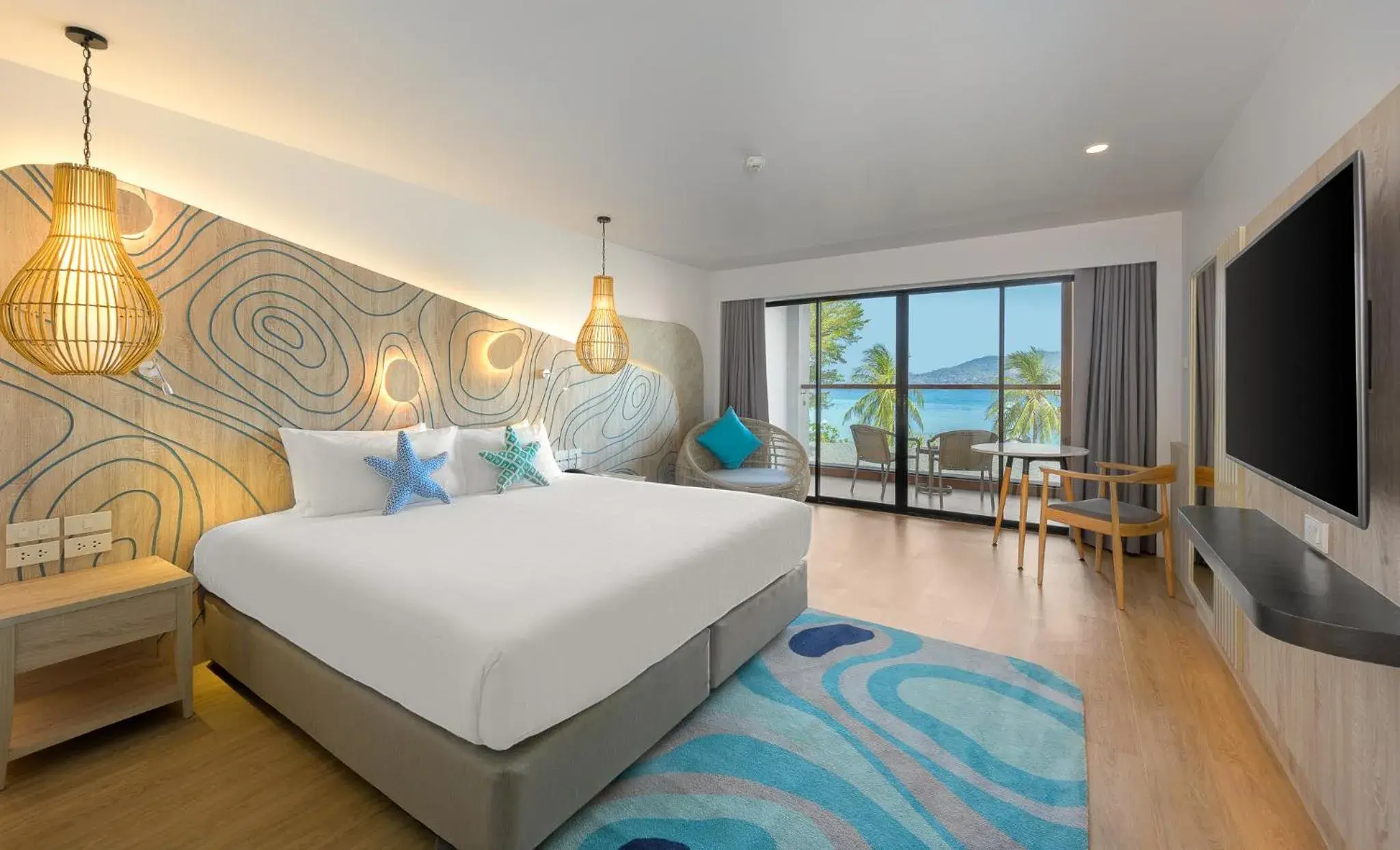 Deluxe Double or Twin Premier Room with Balcony and Sea View in LIV Hotel Phuket Patong Beachfront Deluxe Double or Twin Premier Room with Balcony and Sea View in LIV Hotel Phuket Patong Beachfront