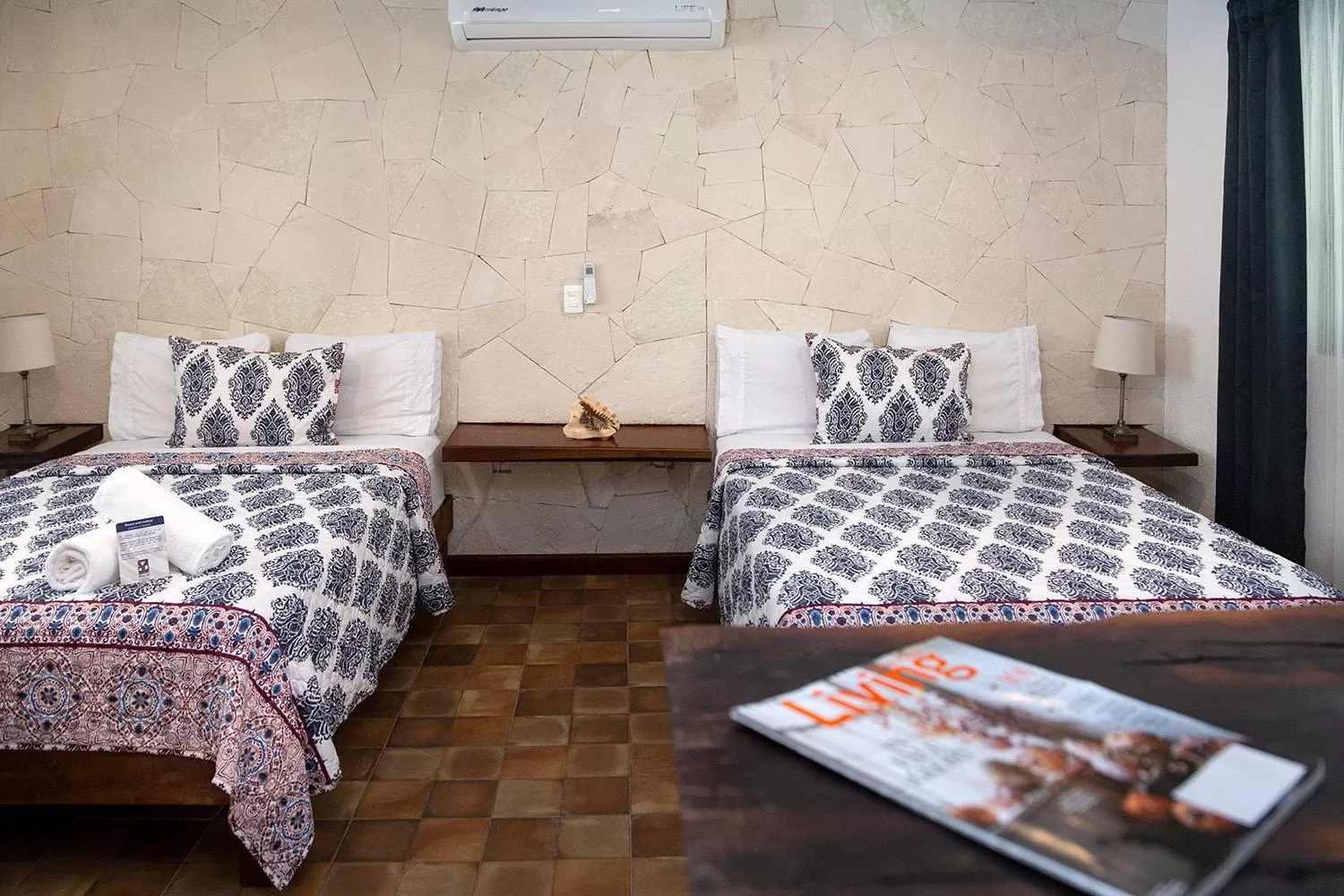 Decorative detail, Bed in Hotel Amar Inn