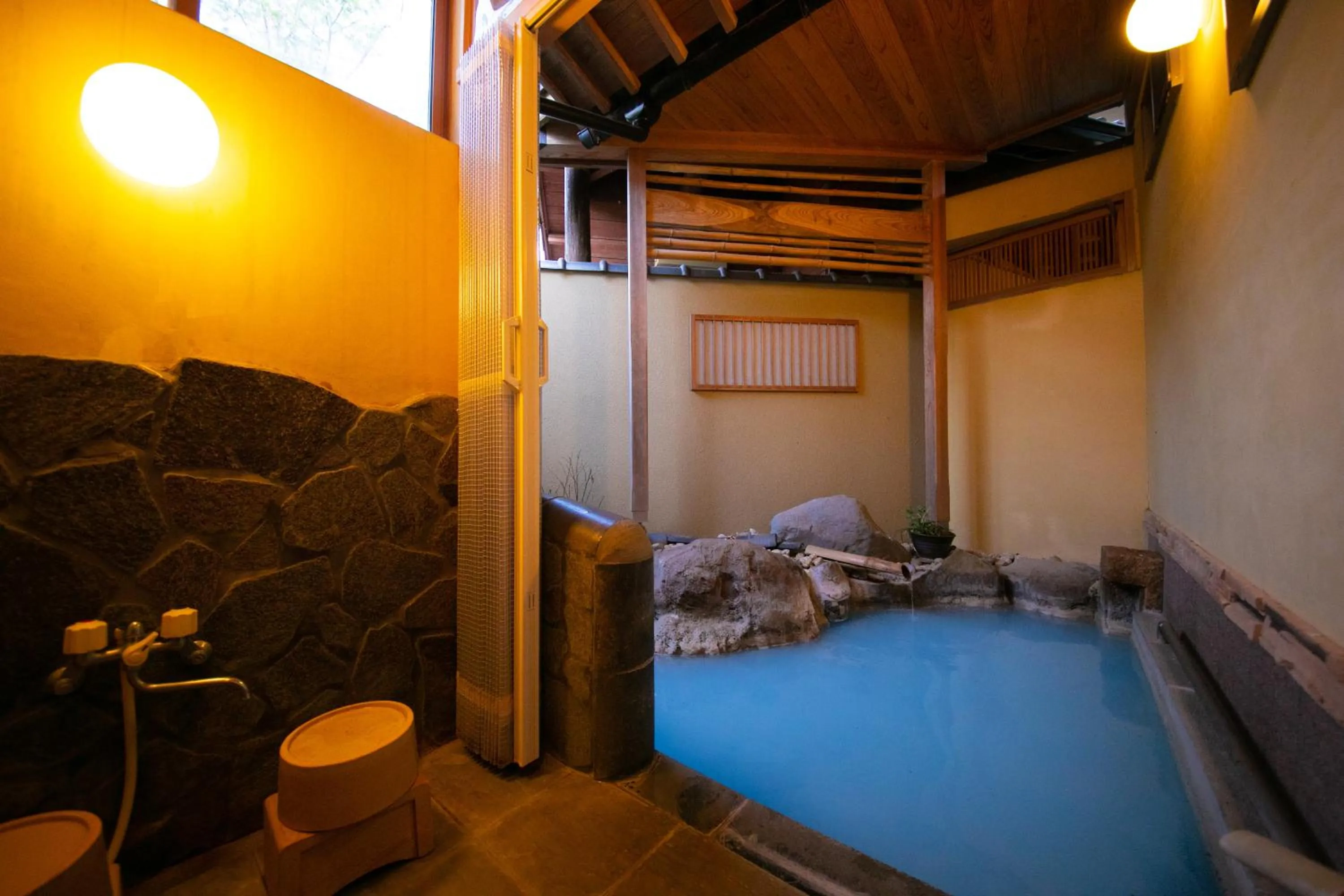 Hot Spring Bath in Oyado Ichizen