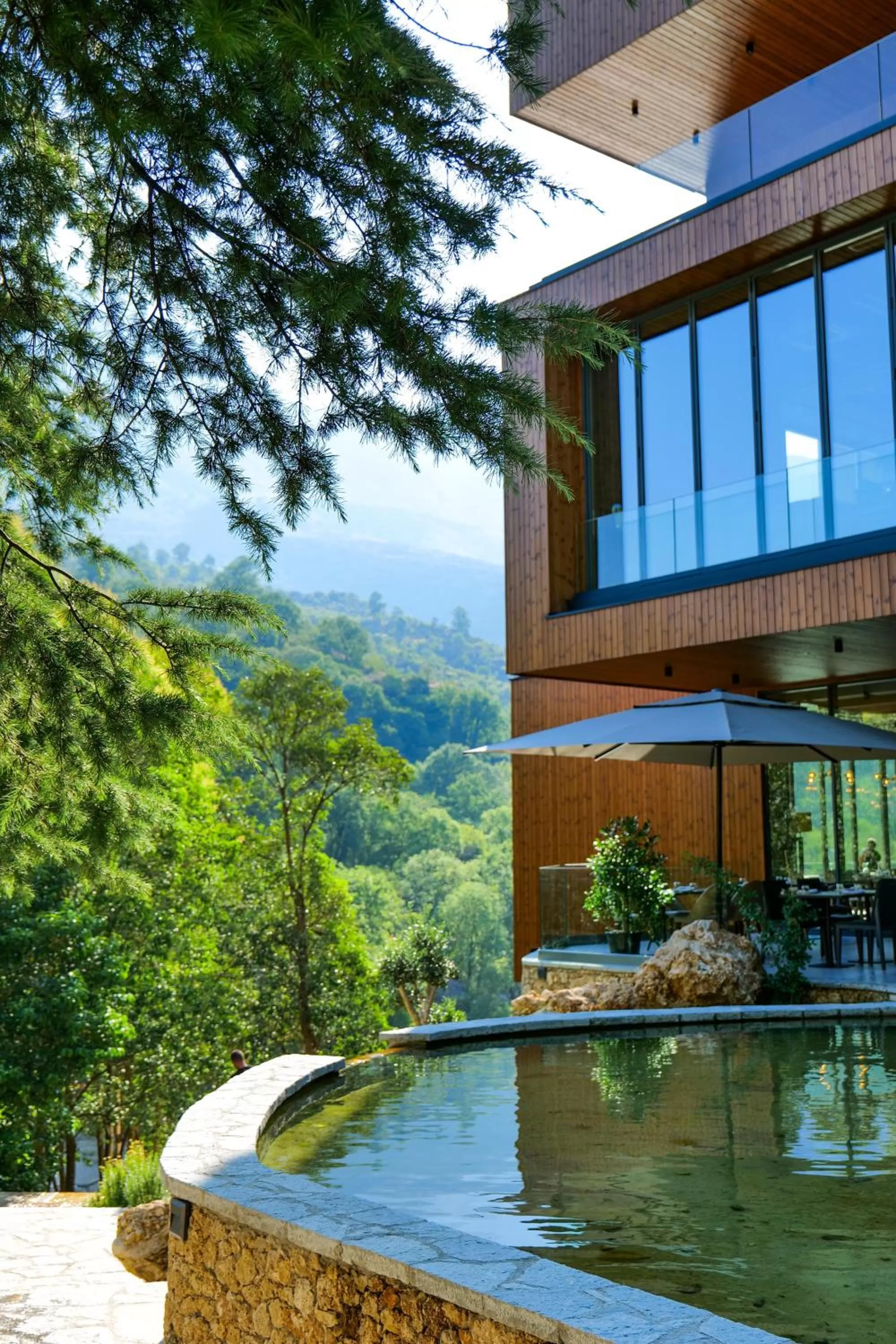 Property building, Swimming Pool in Hotel Uji Ftohte Tepelene