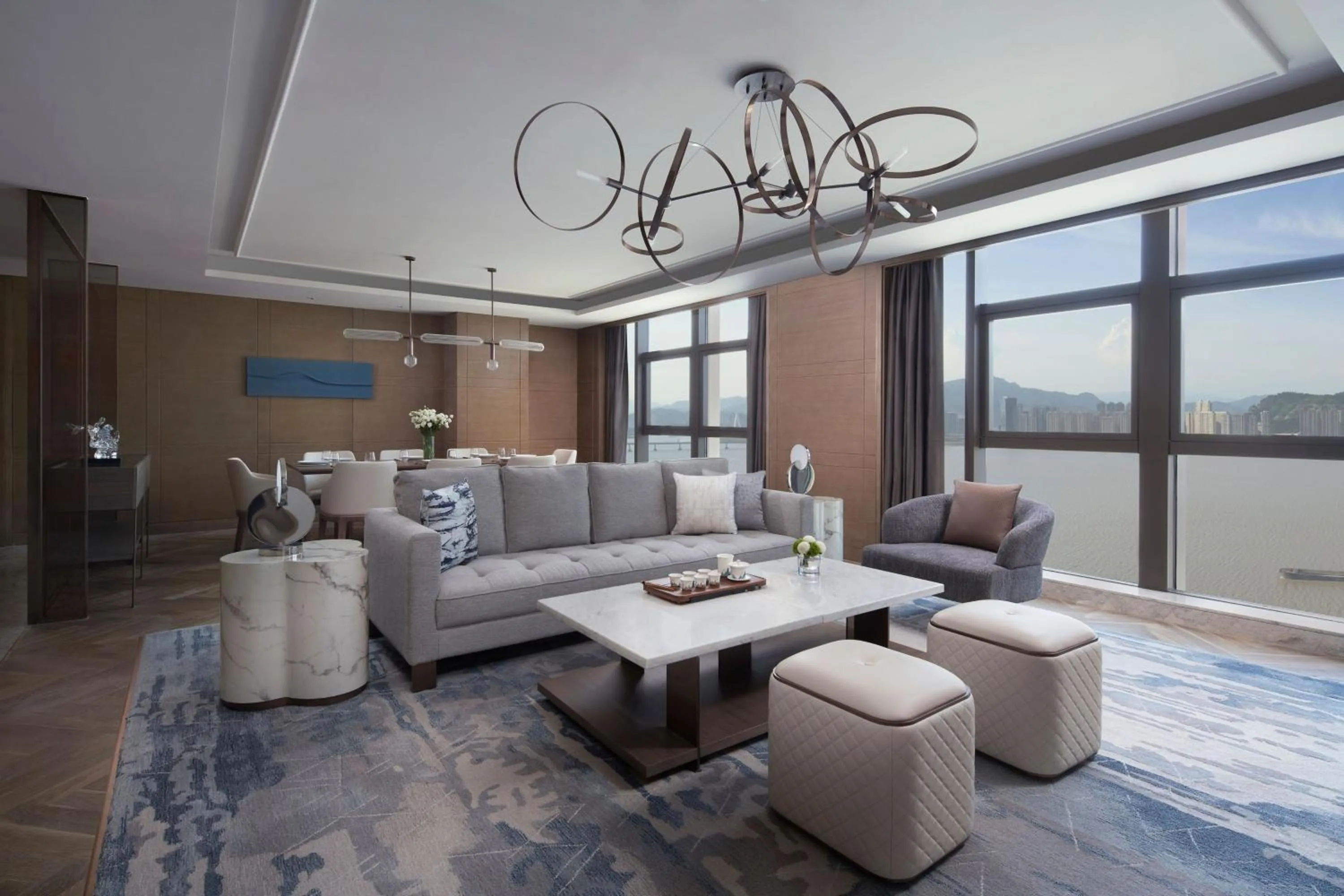 Living room in Wenzhou Marriott Hotel