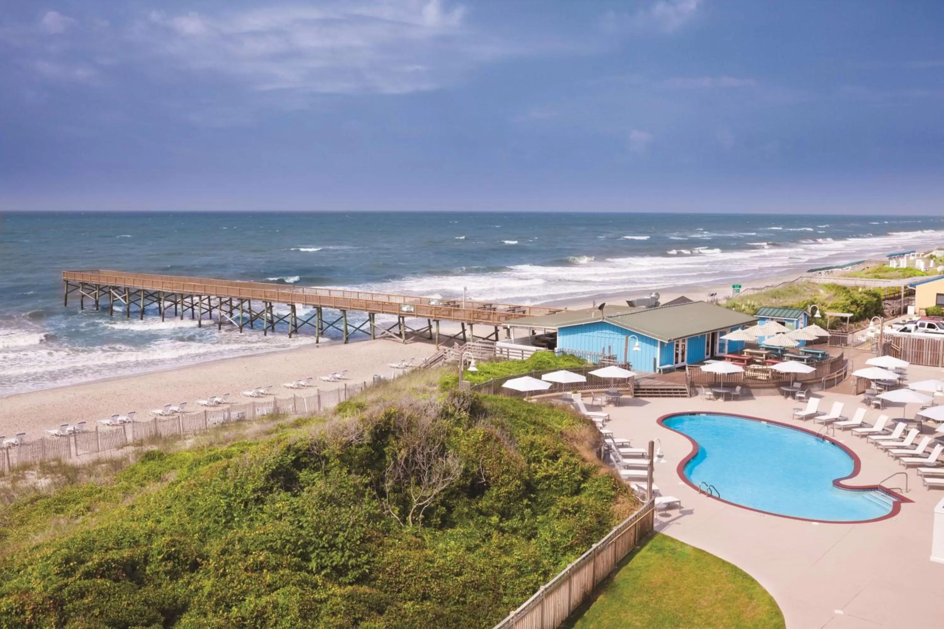 Pool view in DoubleTree by Hilton Atlantic Beach Oceanfront