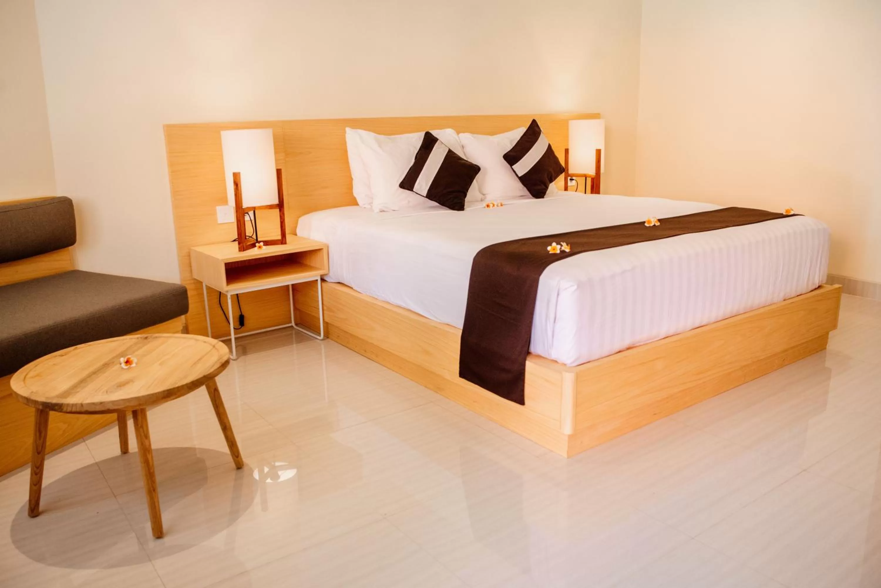 Bed in New Sunari Lovina Beach Resort