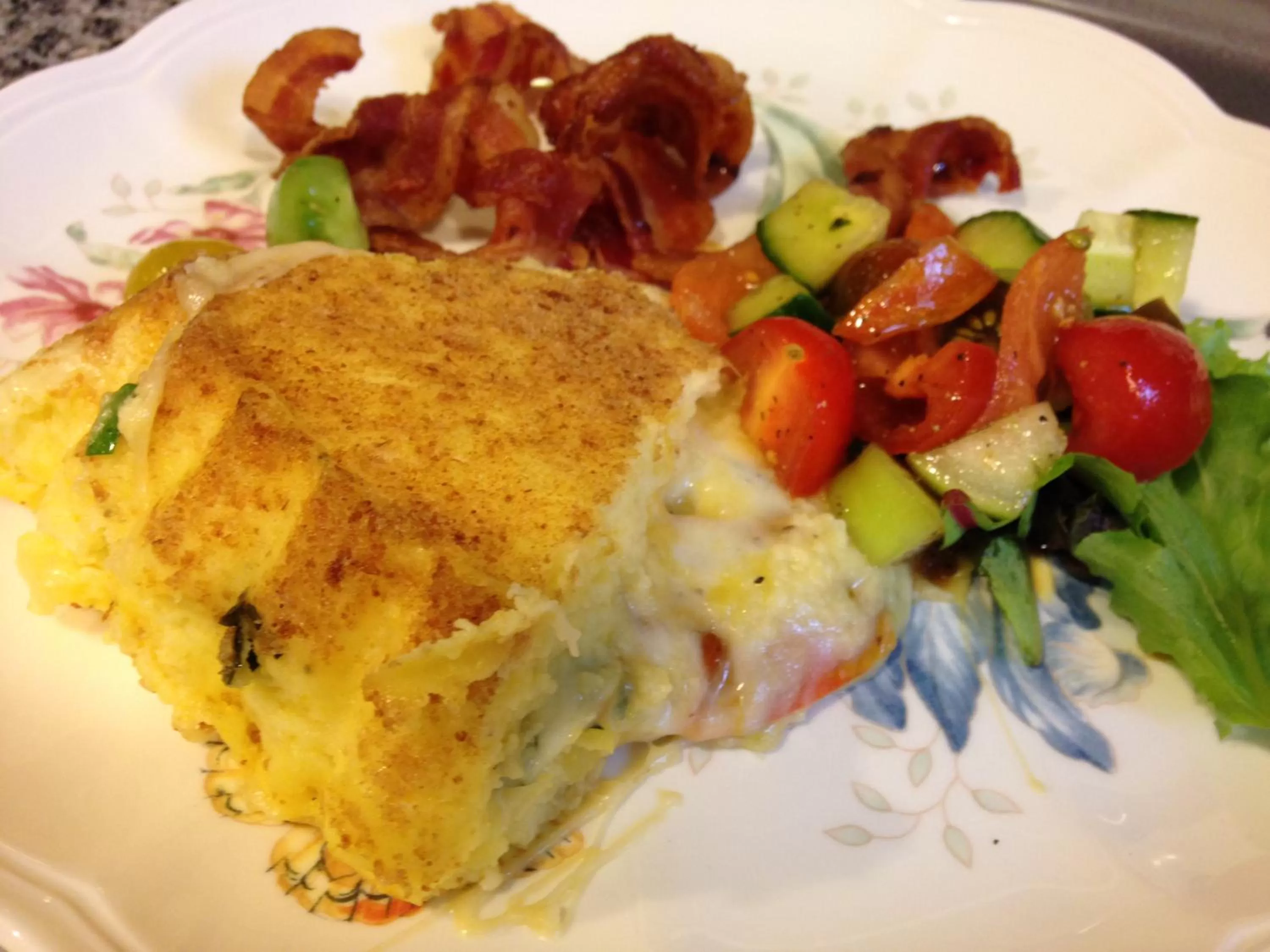 Italian breakfast in Abigail's Bed and Breakfast Inn