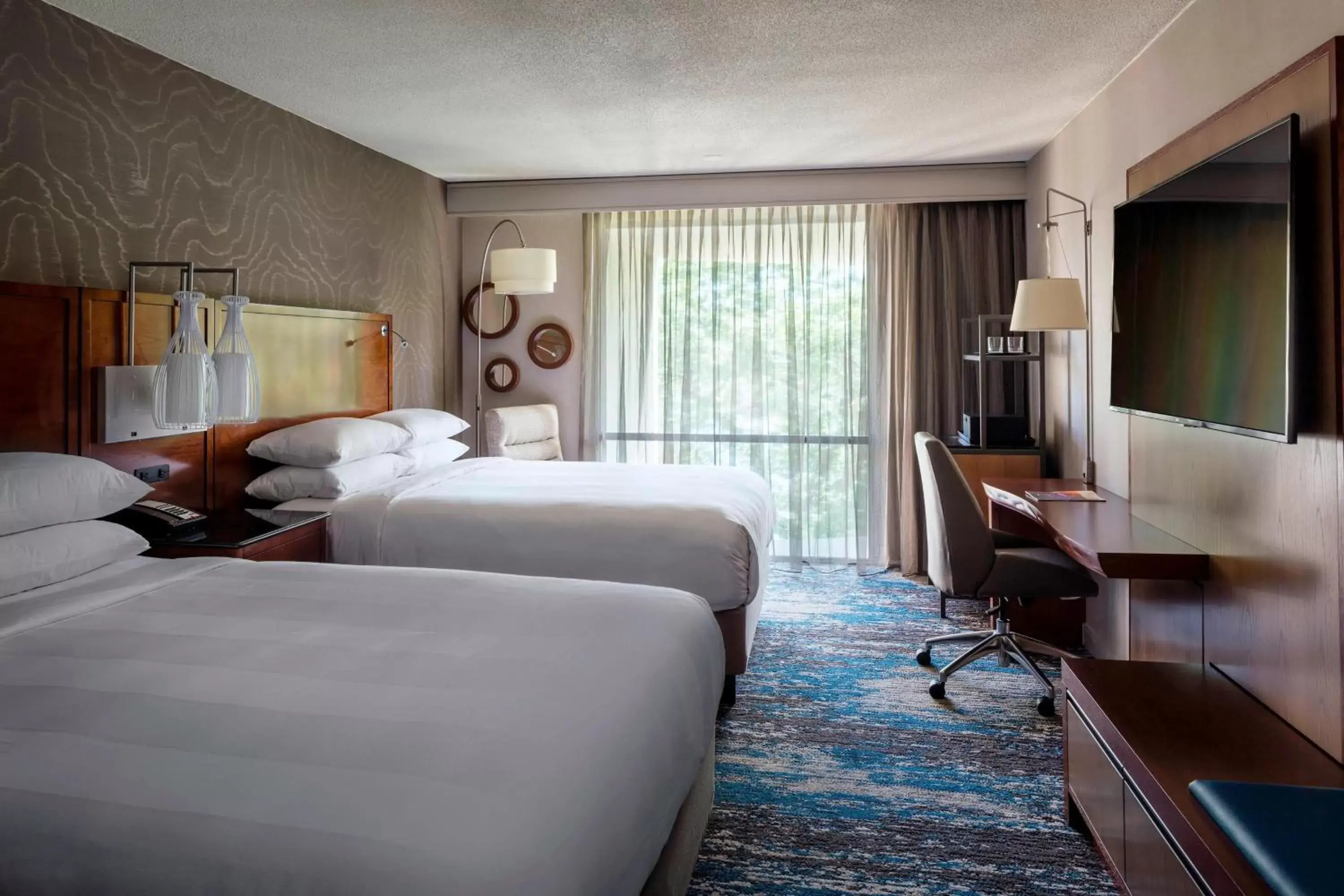 Guest Room with Two Queen Beds in Boston Marriott Newton Guest Room with Two Queen Beds in Boston Marriott Newton