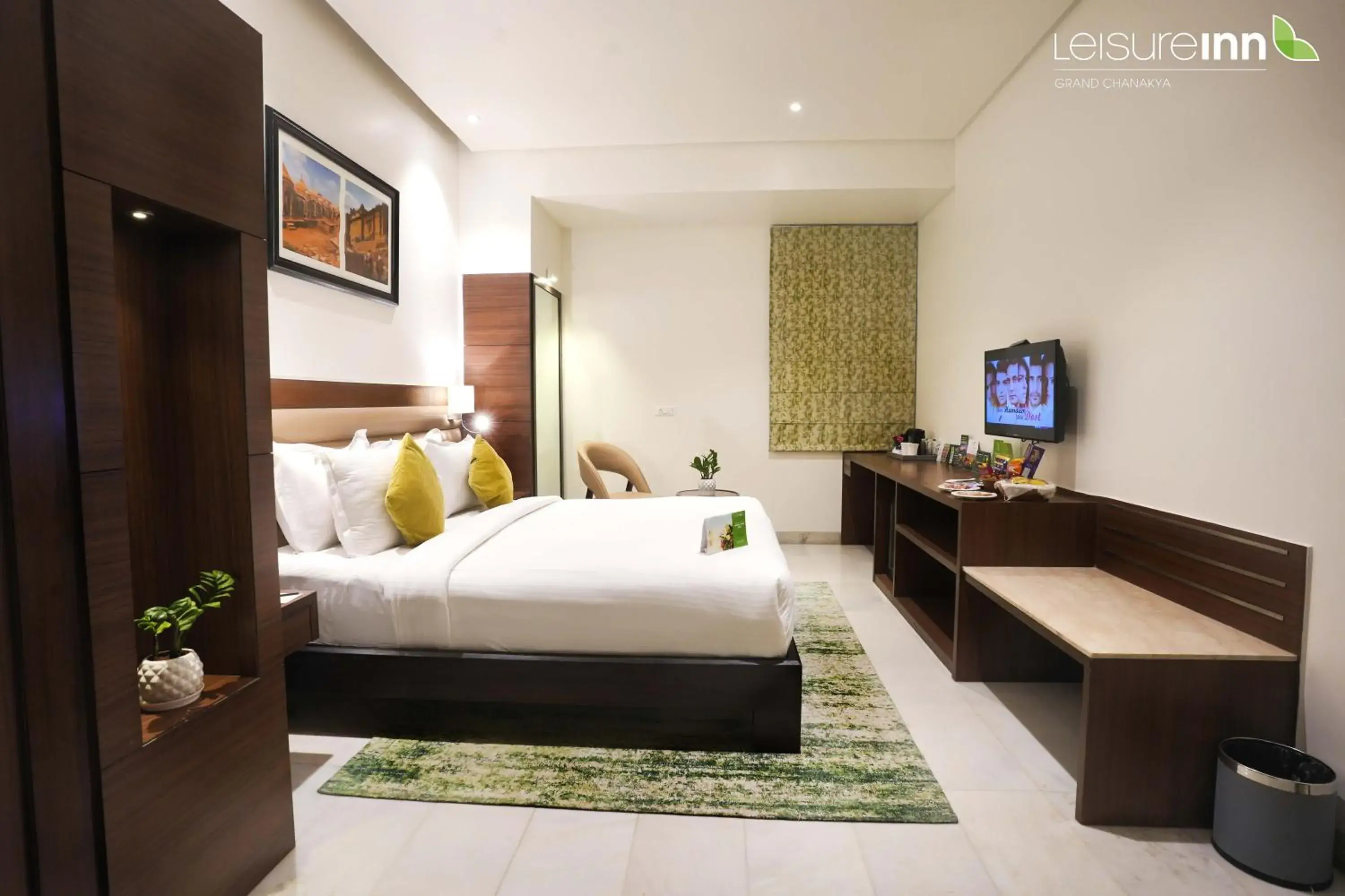Leisure Double Room with Happy hours 1+1 (11AM-11PM) & 15% discount on Food at Coffee Shop - single occupancy in Leisure Inn Grand Chanakya Leisure Double Room with Happy hours 1+1 (11AM-11PM) & 15% discount on Food at Coffee Shop - single occupancy in Leisure Inn Grand Chanakya