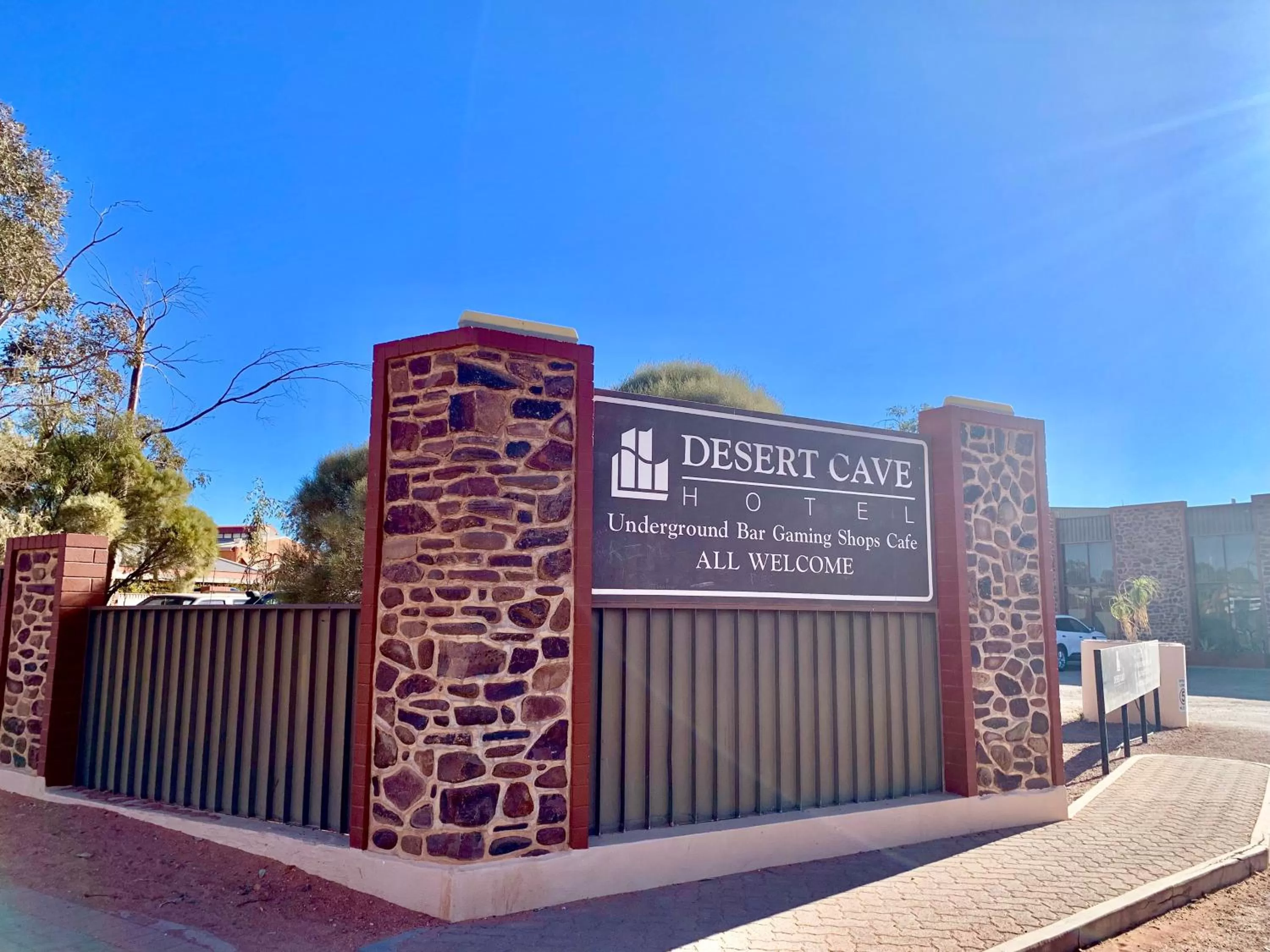 Property building in Desert Cave Hotel