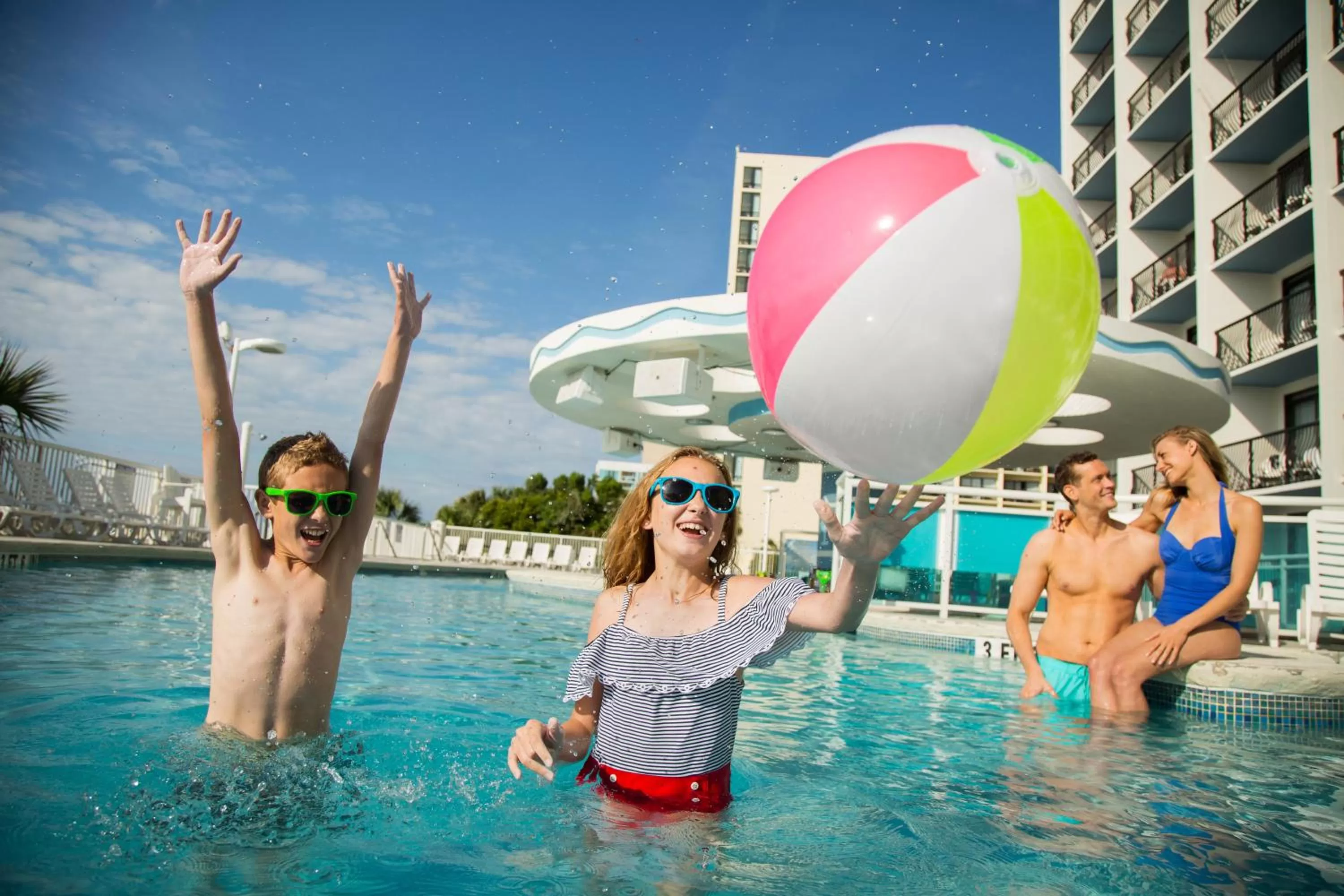 Swimming pool in Ocean Escape Condos