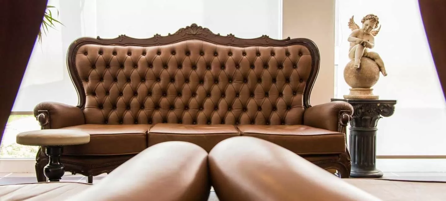 Seating area in Hotel Columbano