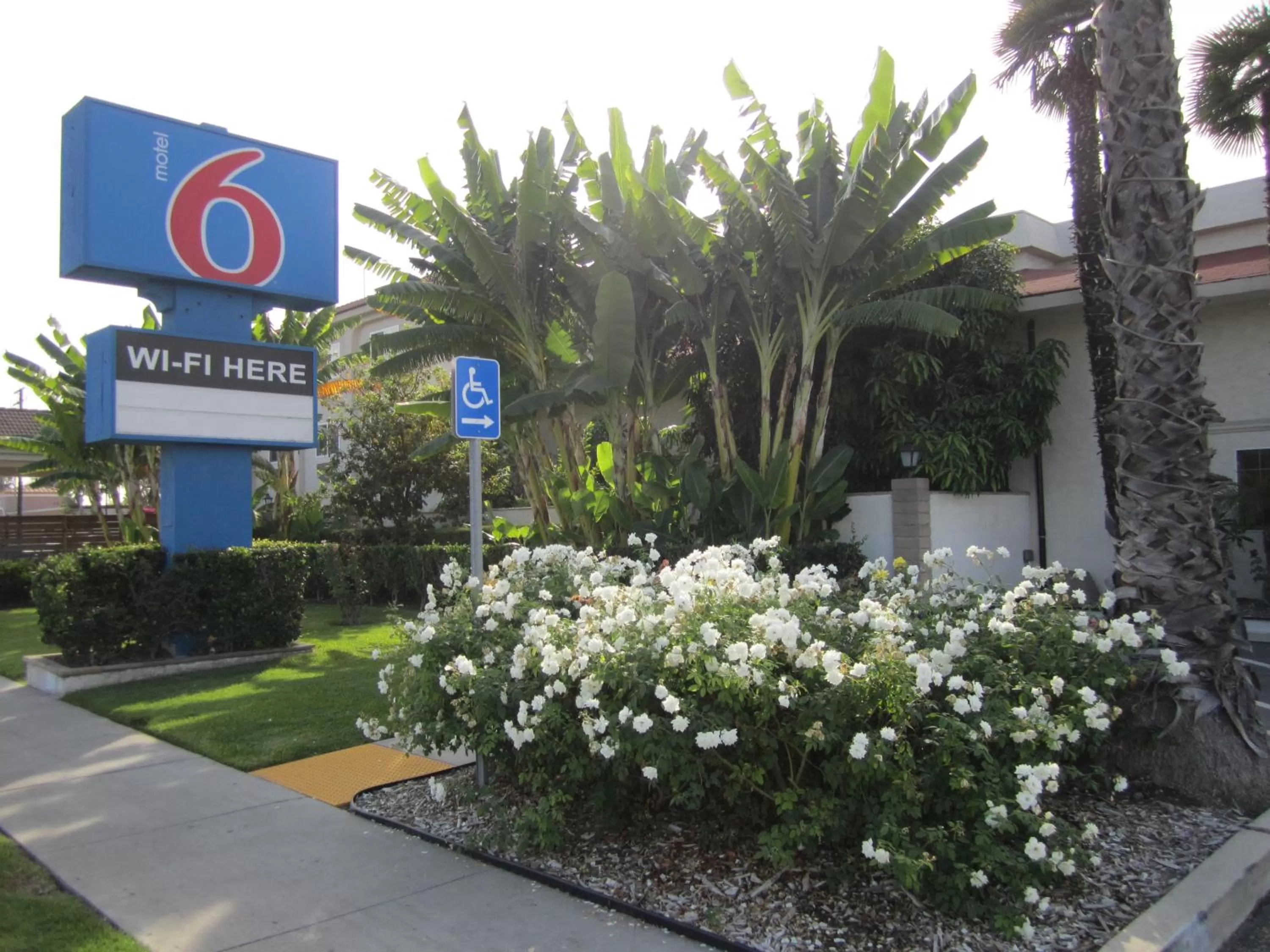 Facade/entrance in Motel 6-Anaheim, CA