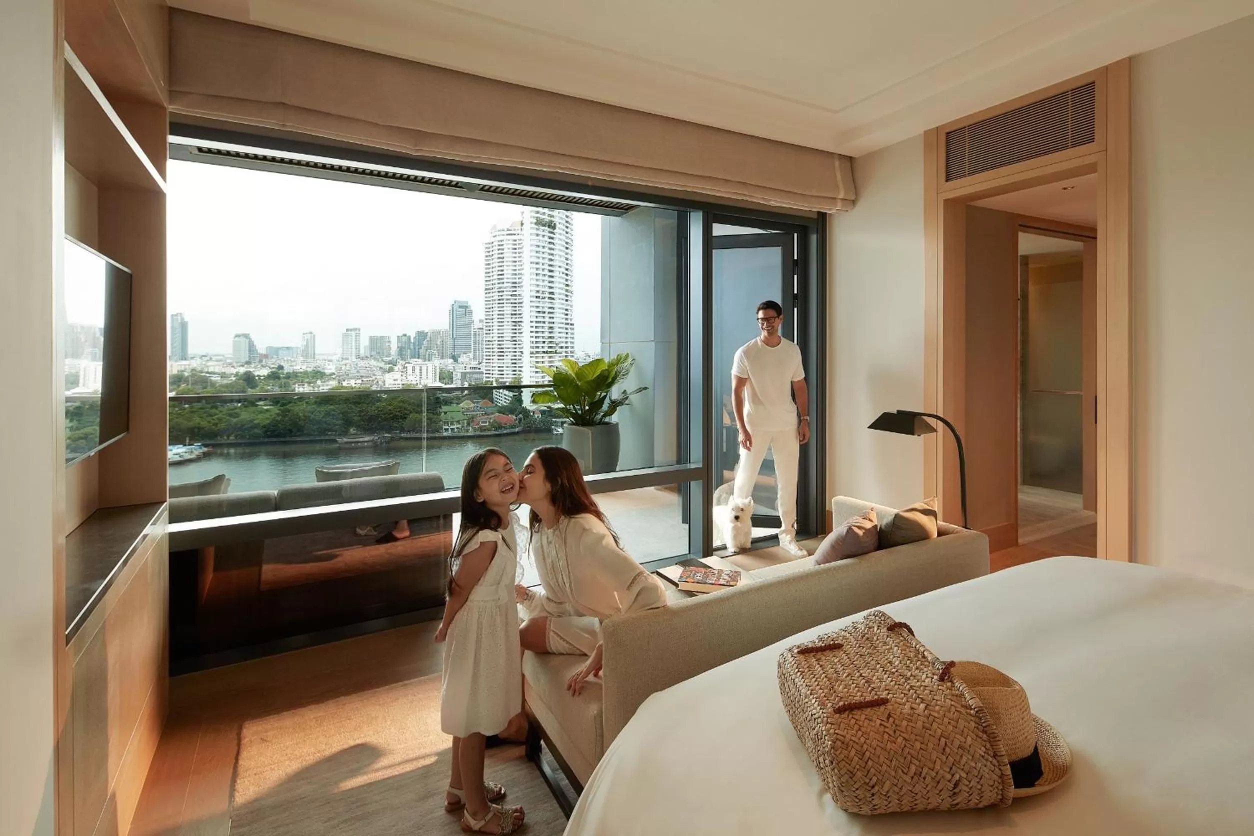 River view, Bed in Capella Bangkok