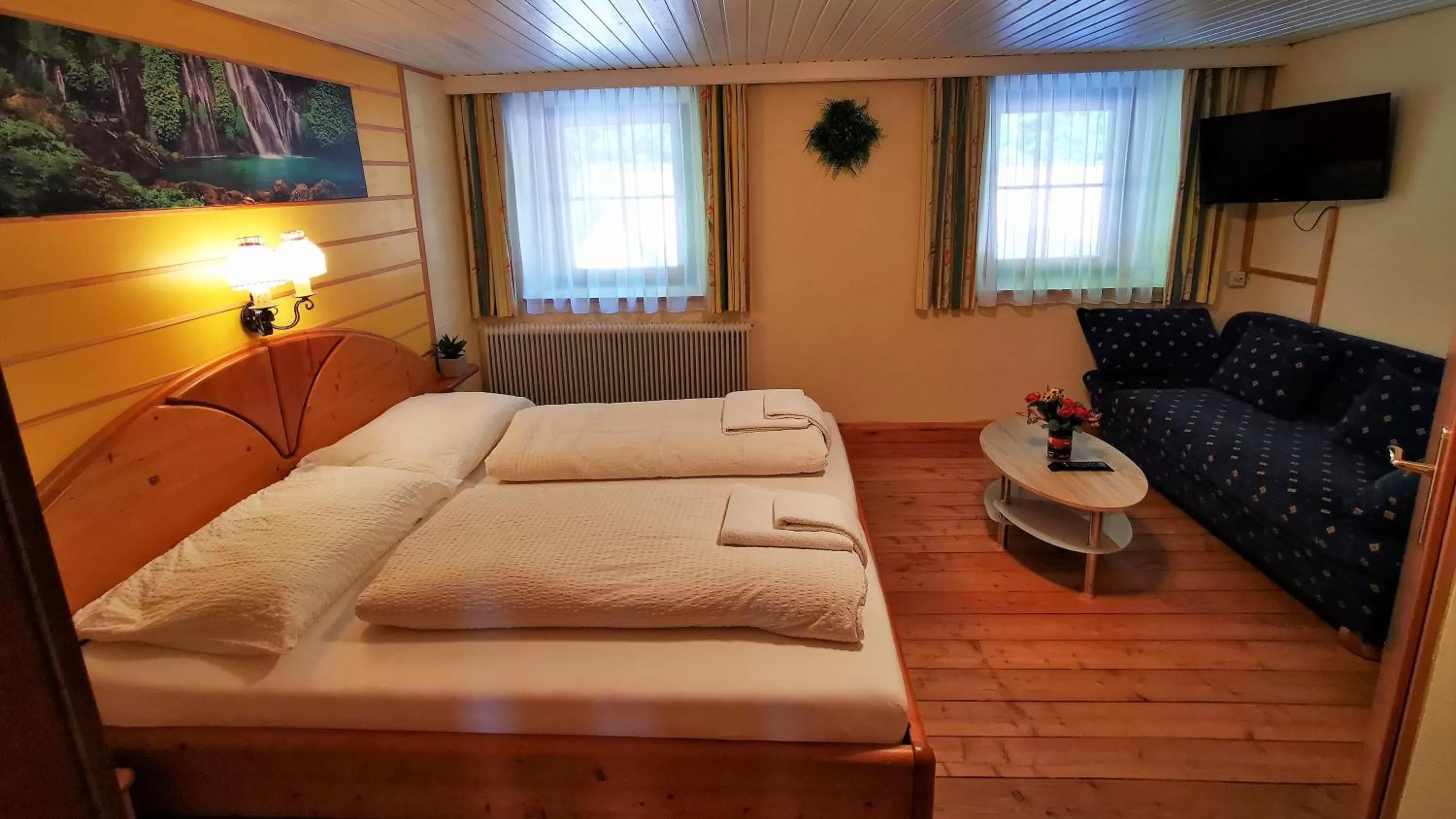 Bed in Gasthof Geronimo