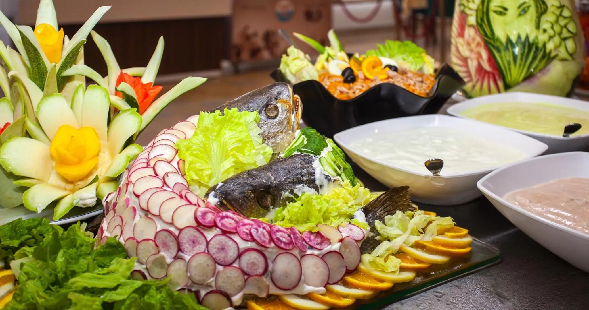 Restaurant/places to eat in El Mouradi Palace- Couple et Famille uniquement