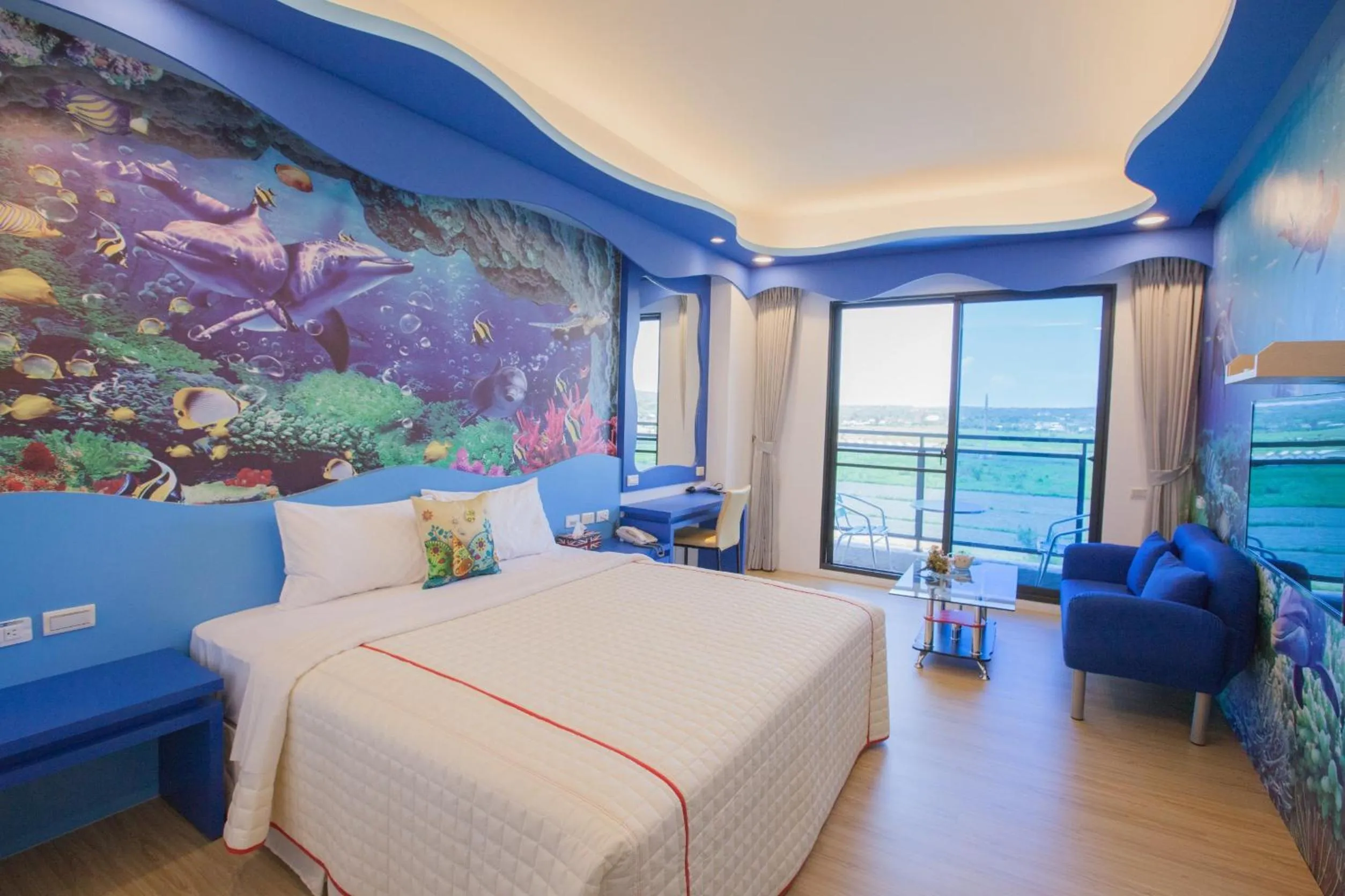 Photo of the whole room, Bed in Song Ping Resort松平渡假會館