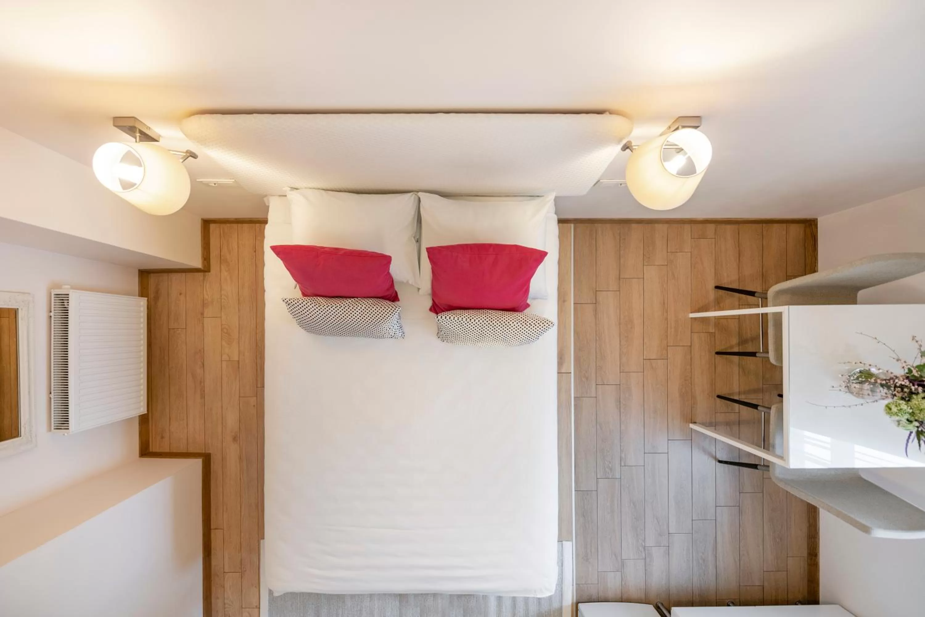 Bed, Bathroom in Vilnius Apartments