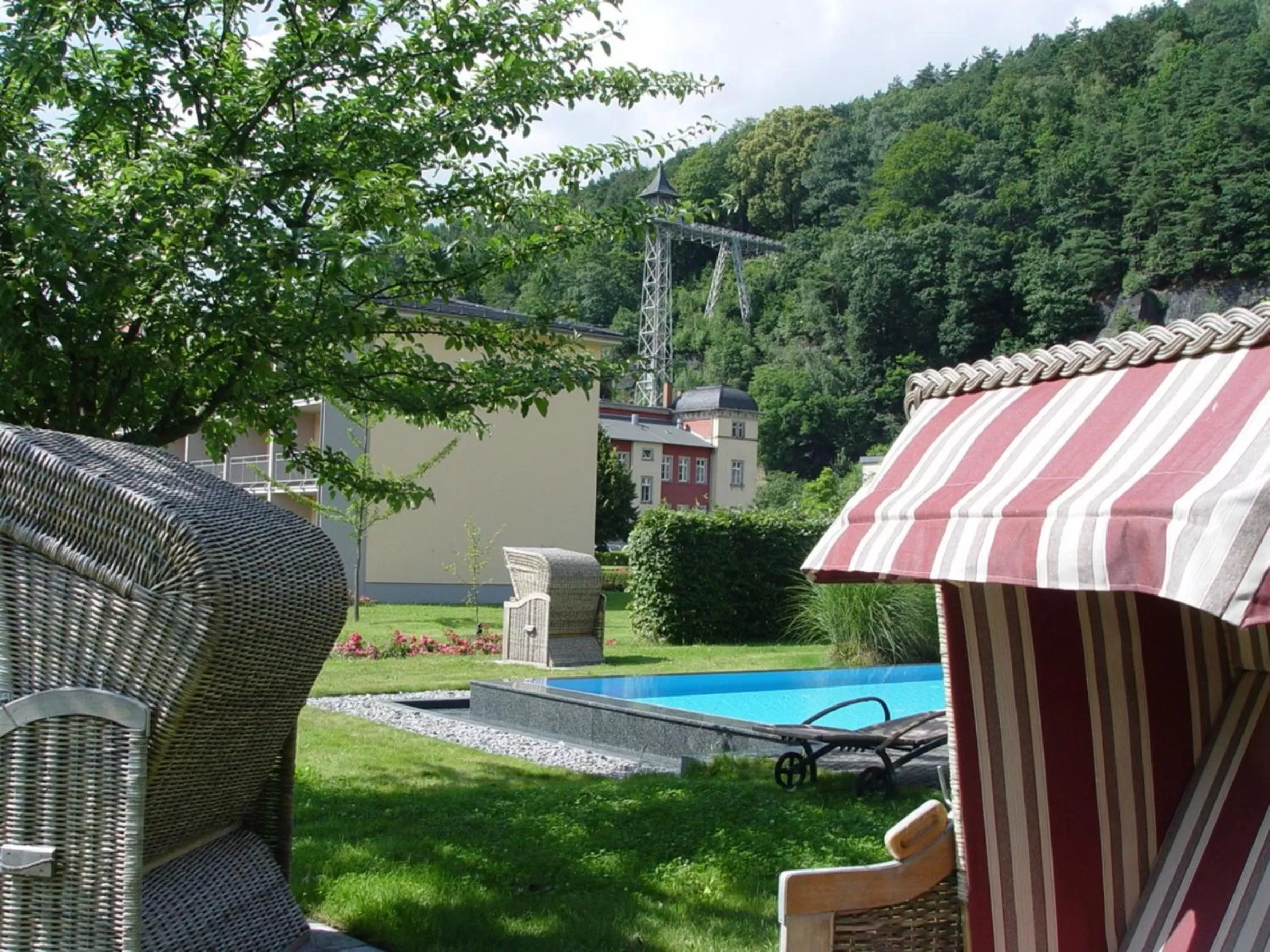 Swimming pool in Parkhotel Bad Schandau mit SPA