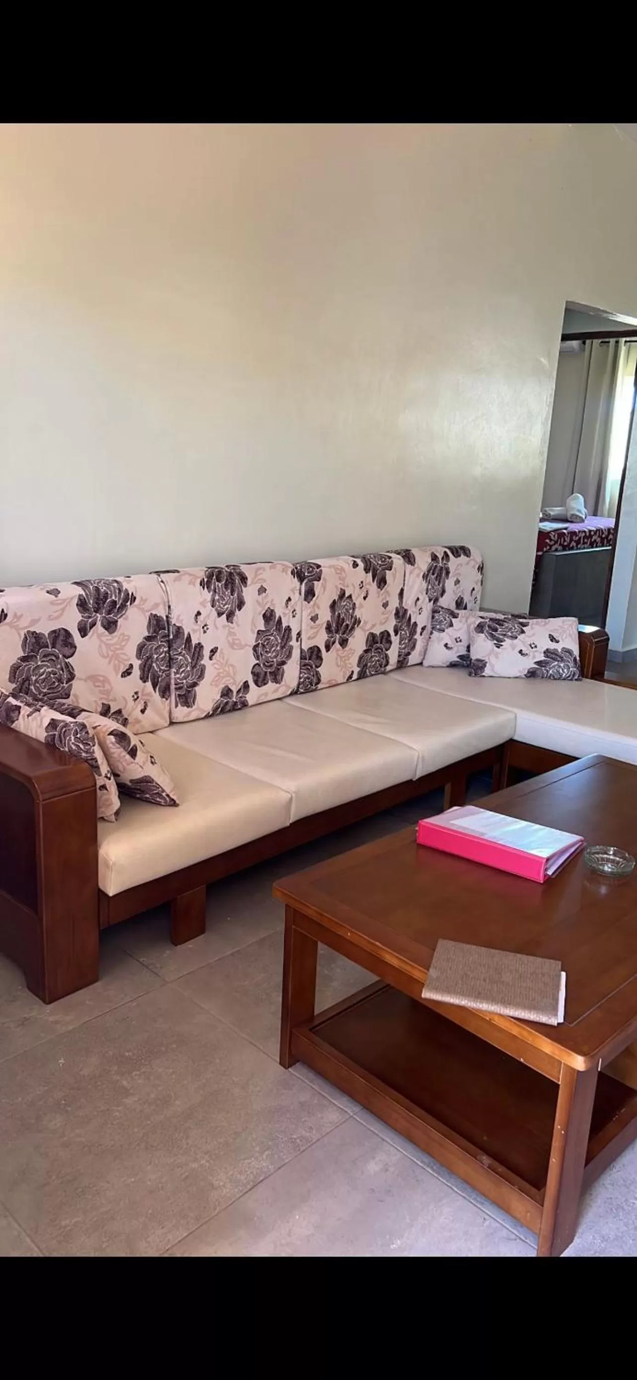 Seating Area in Curasita colour Appartments