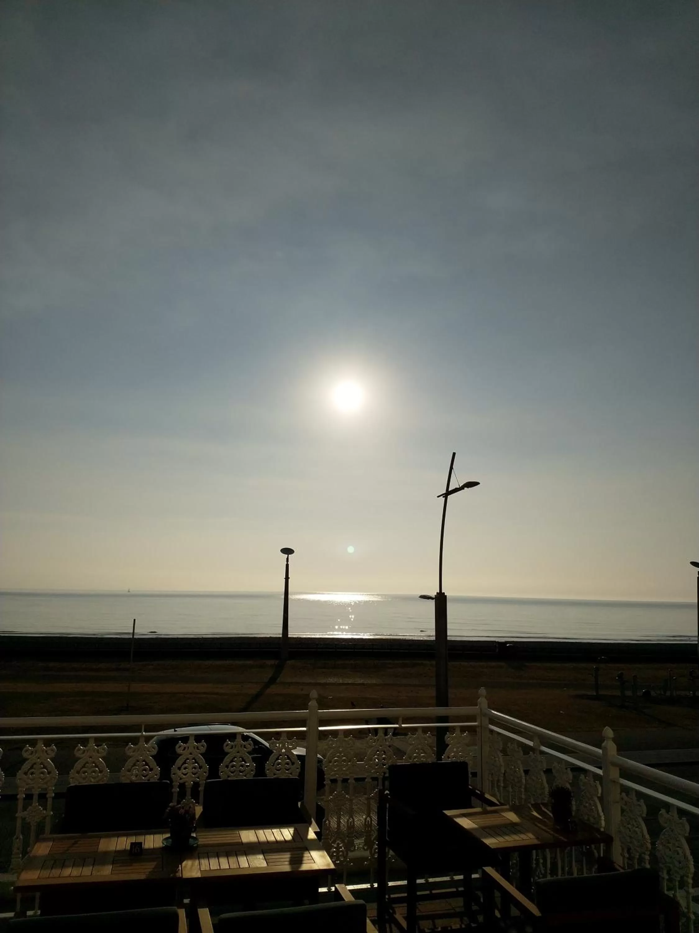 Sea view in The Strand Hotel, the former residence of Oscar Wilde