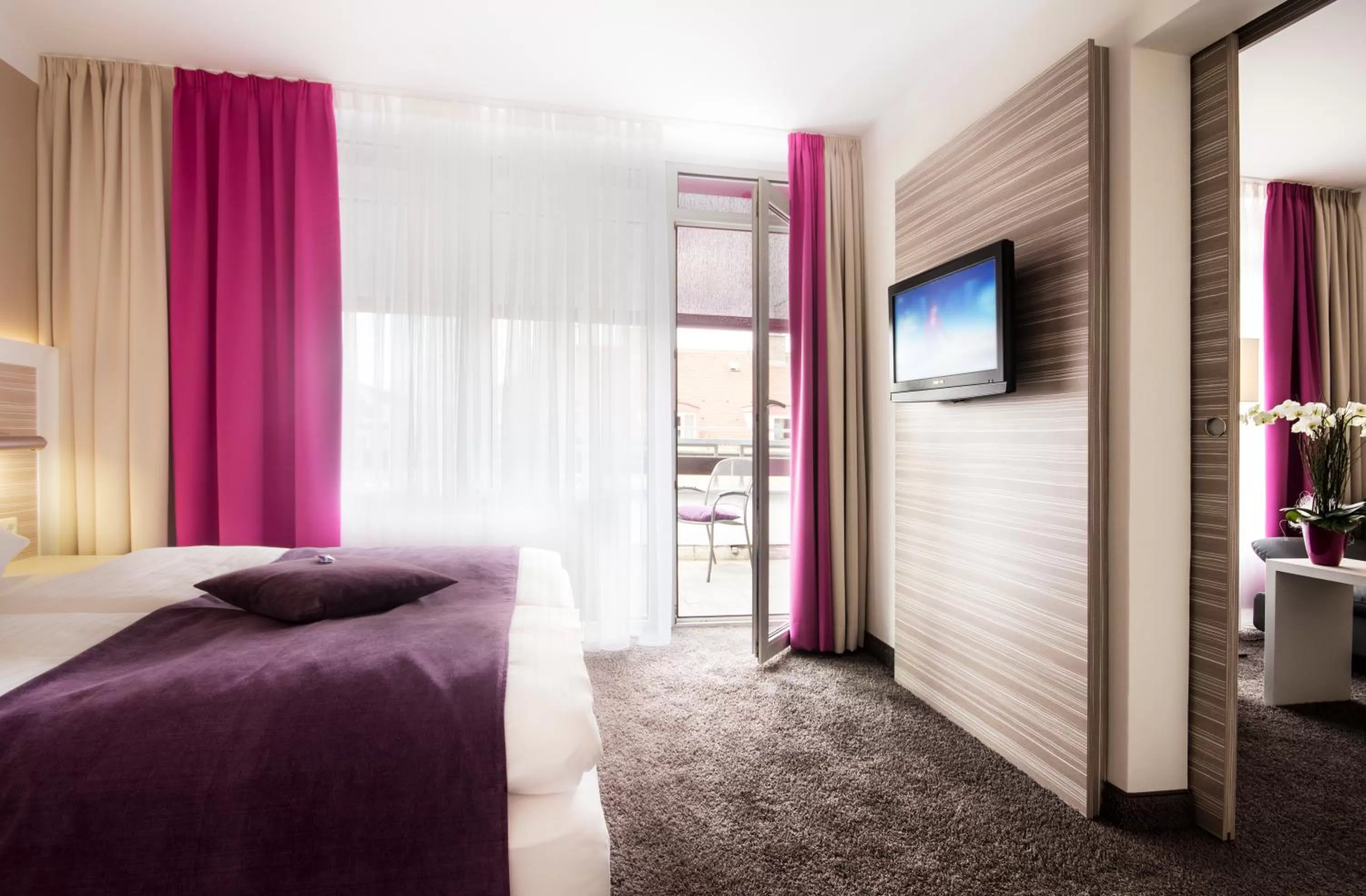 Bed in Hotel Mirabell by Maier Privathotels