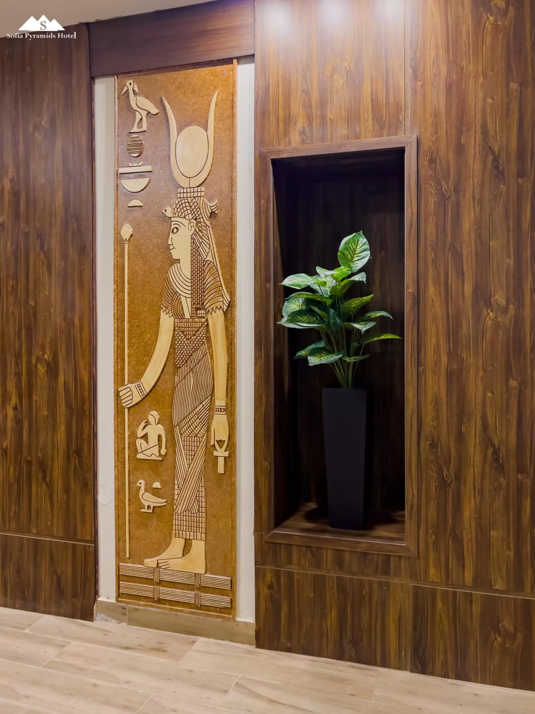 Decorative detail in Sofia Pyramids Hotel