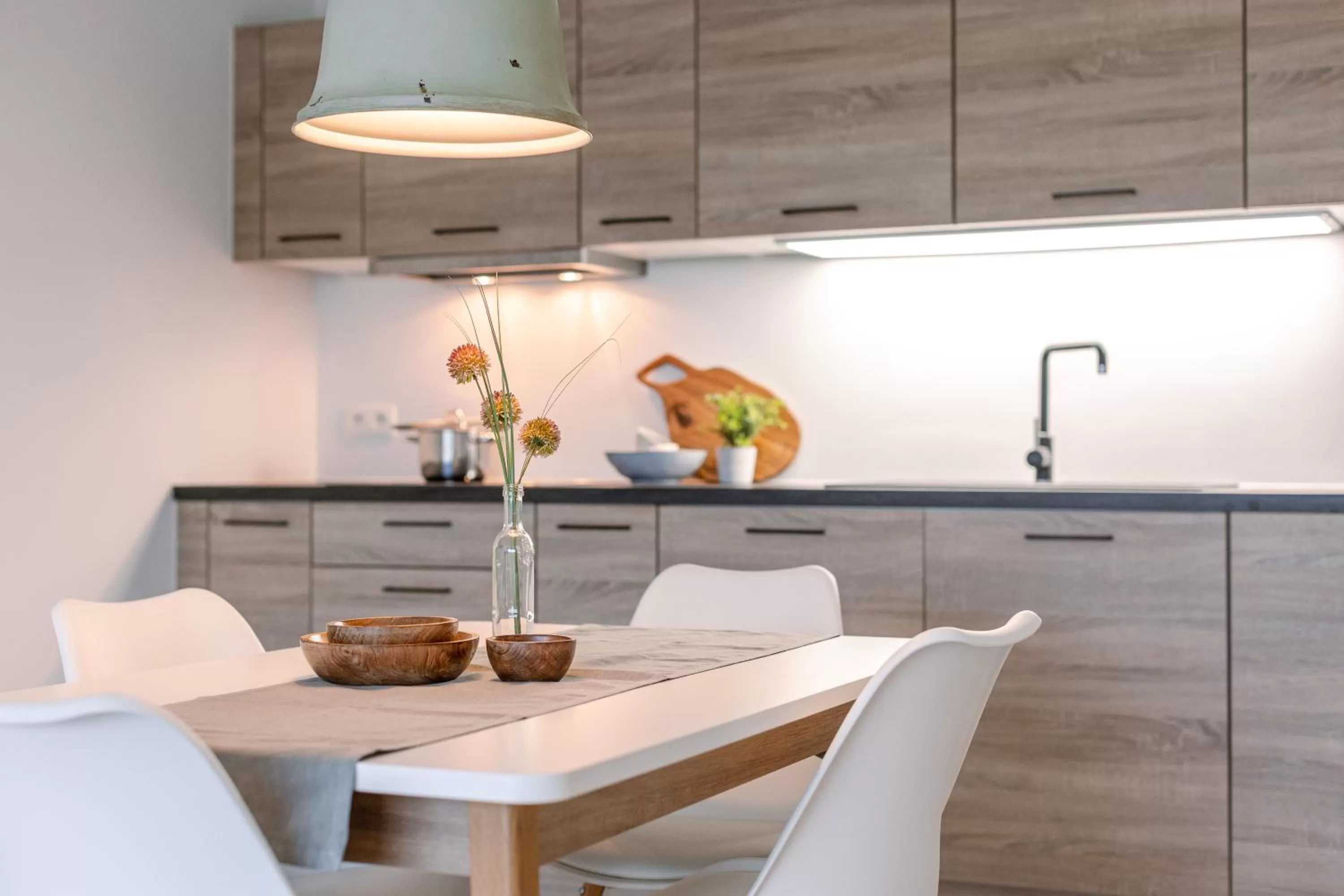 kitchen, Dining Area in Whaaw Westende-bad