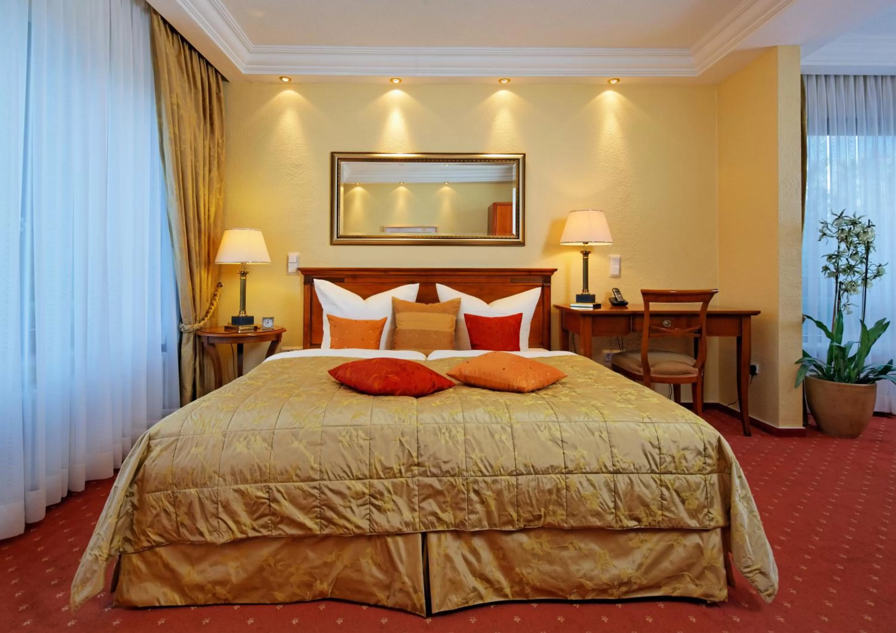 Bed in Hotel Apartments Büngers - Mein Refugium am Meer mit Sommerstrandkorb