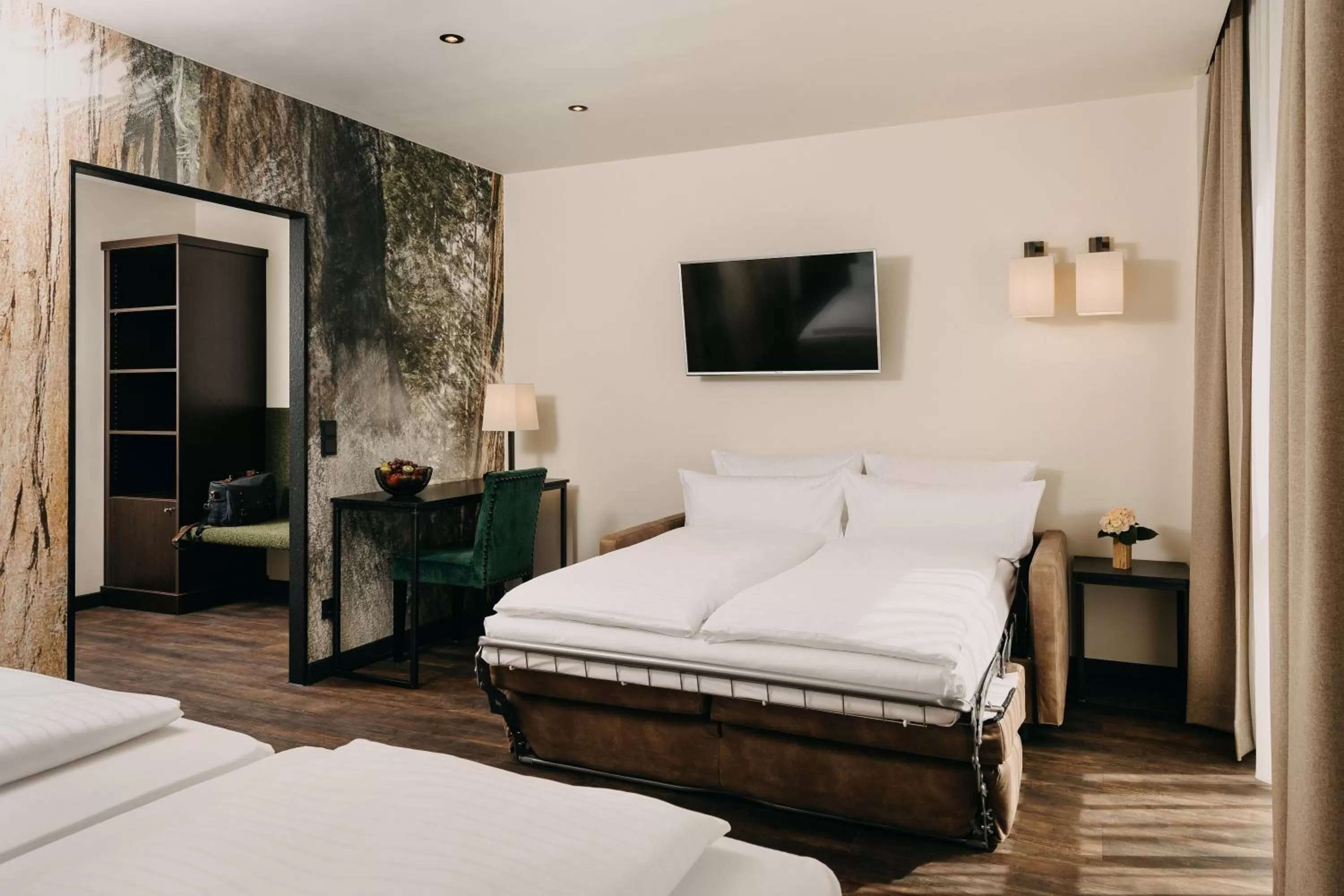 Photo of the whole room, Bed in Hotel Forsthaus Nürnberg Fürth