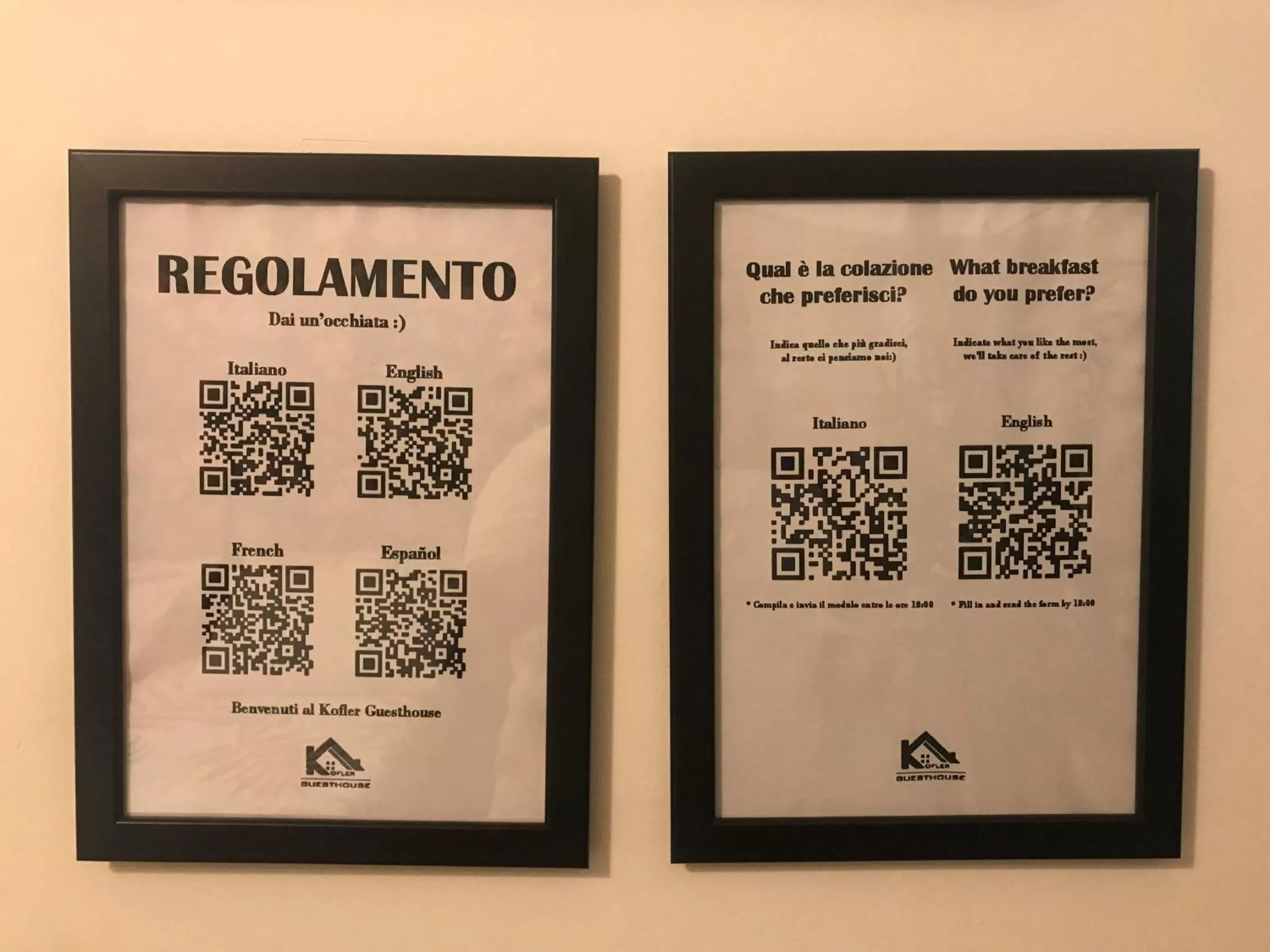 Logo/Certificate/Sign/Award in Kofler GuestHouse