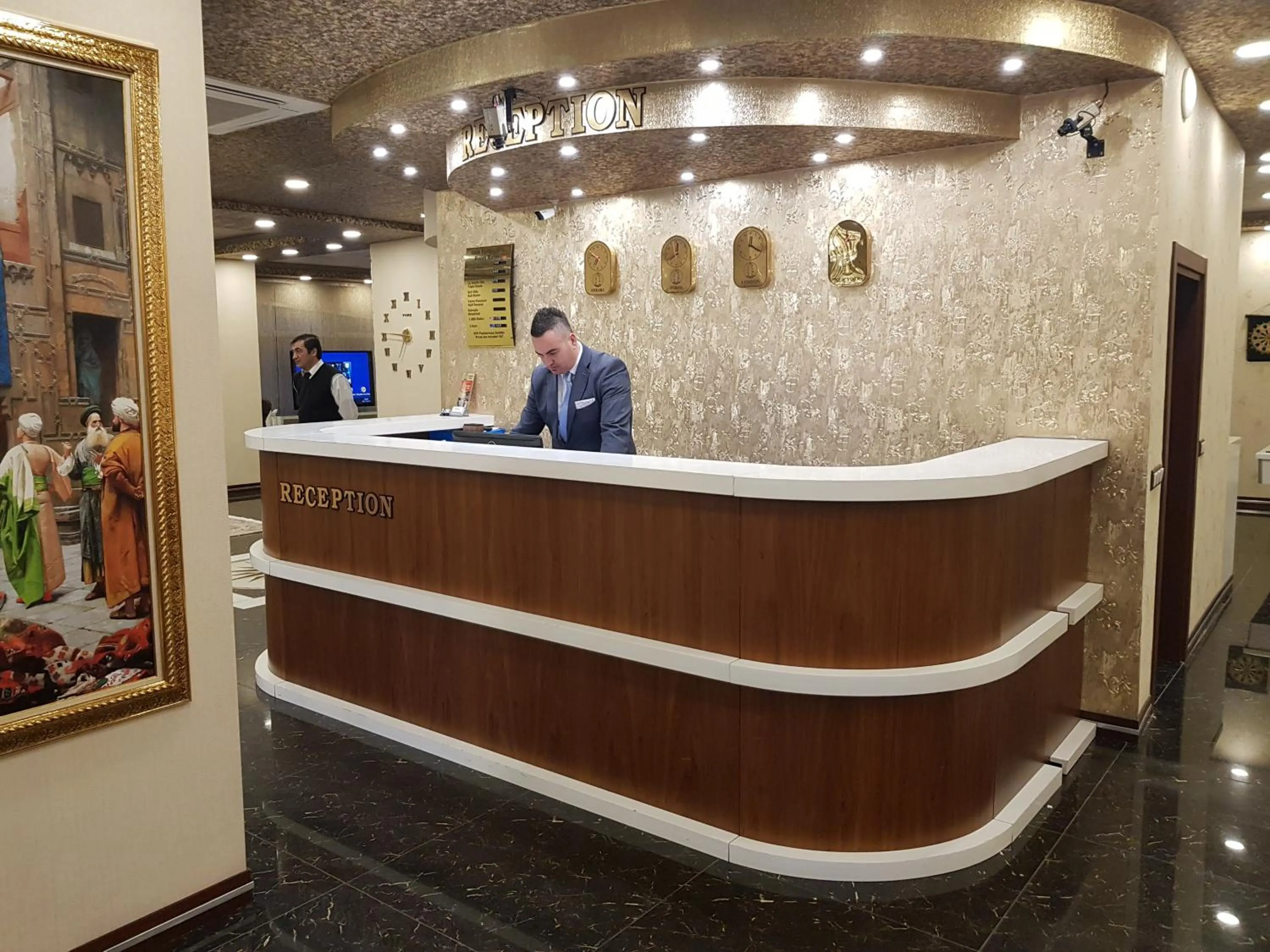 Lobby or reception in Ismira Hotel Ankara