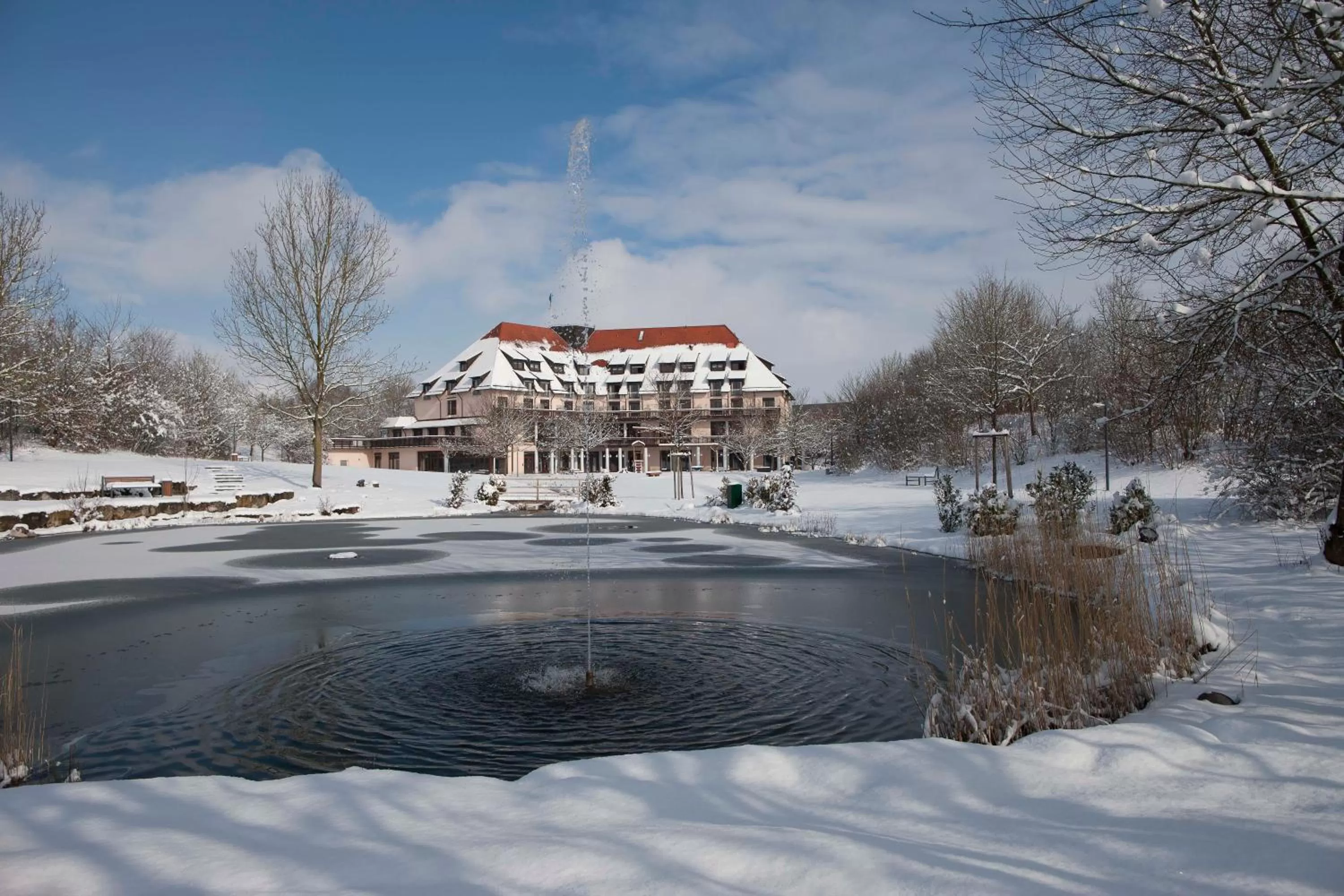 Garden view in Flair Park Hotel Ilshofen