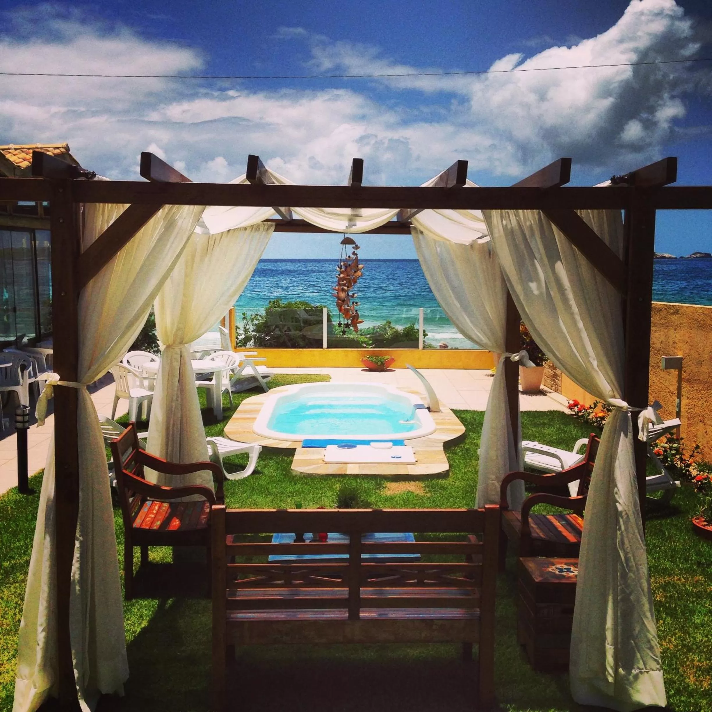 Garden, Pool View in Pousada Ancoradouro's