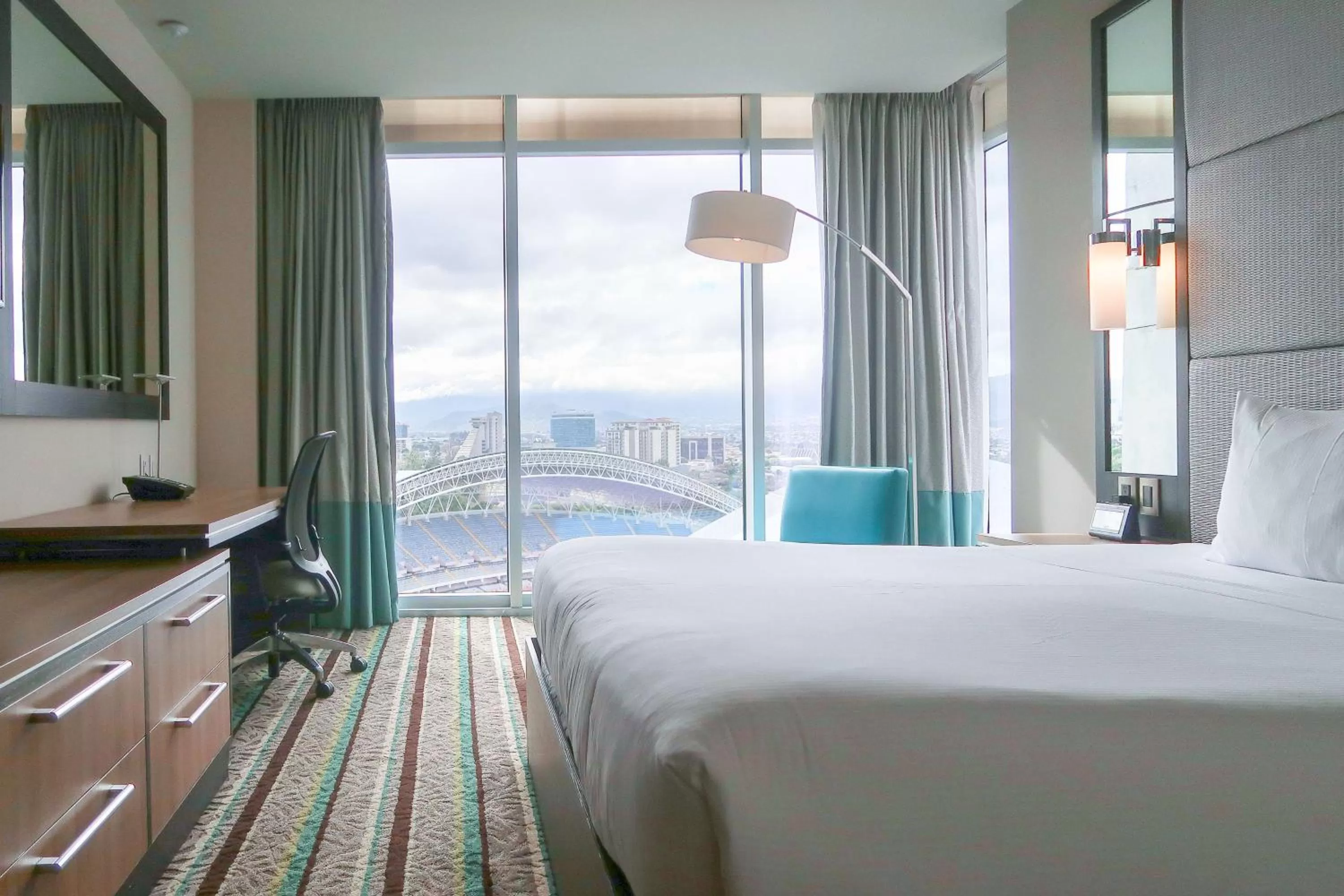 Photo of the whole room, Bed in Hilton Garden Inn San Jose La Sabana, Costa Rica