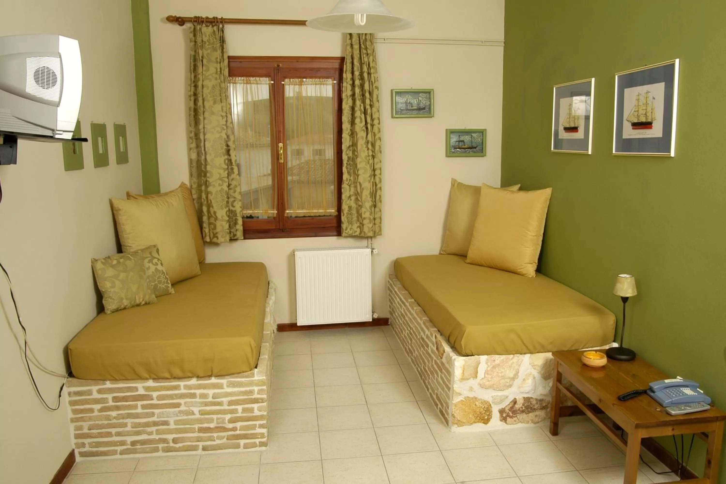 Living room in Filoxenia Studios