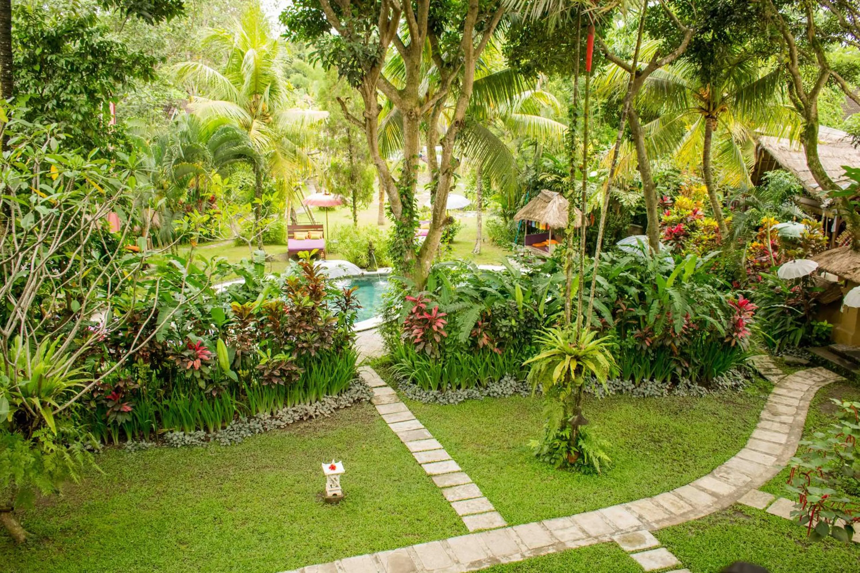Pool view in Swasti Eco Cottages