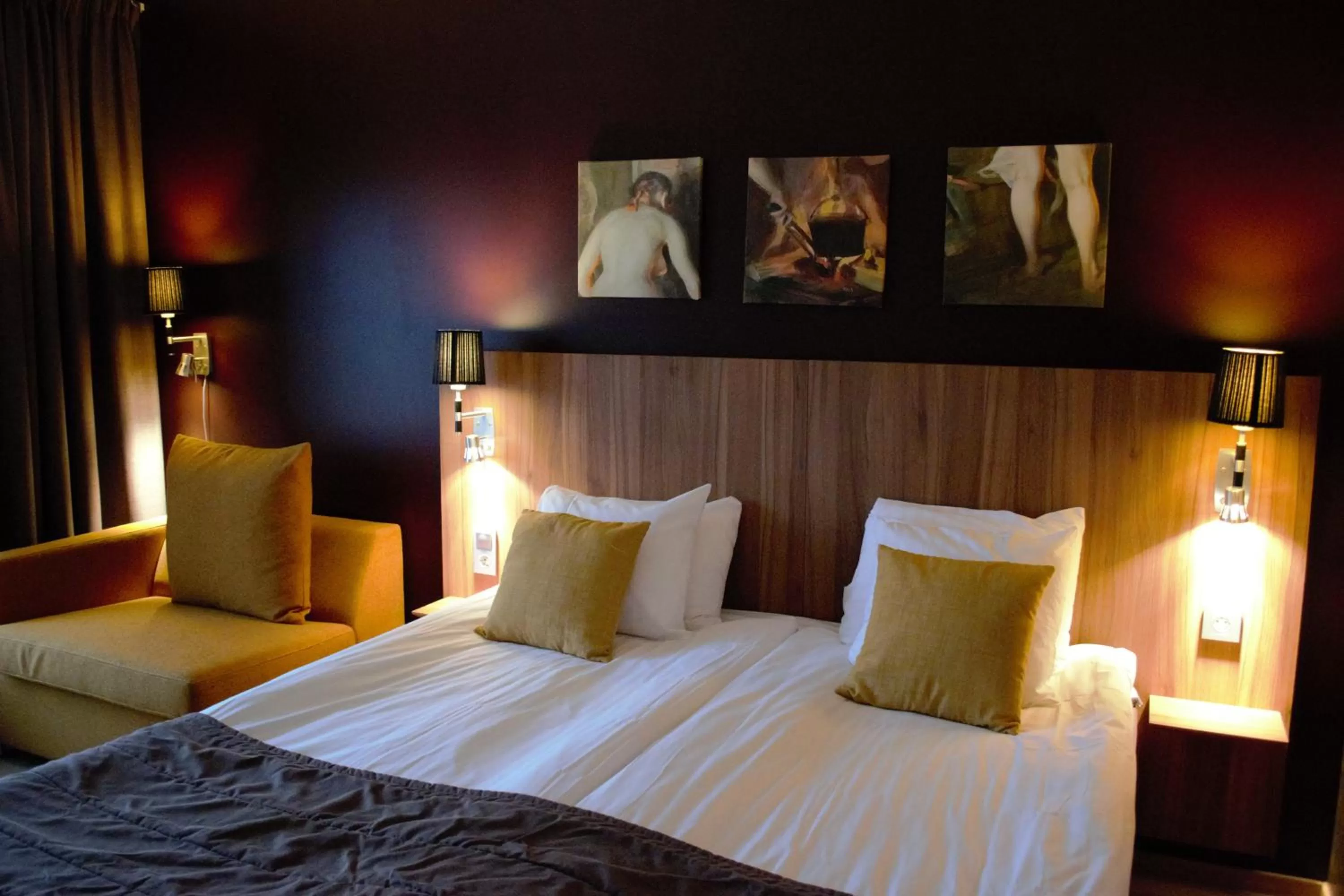 Bed in Skara Konsthotell