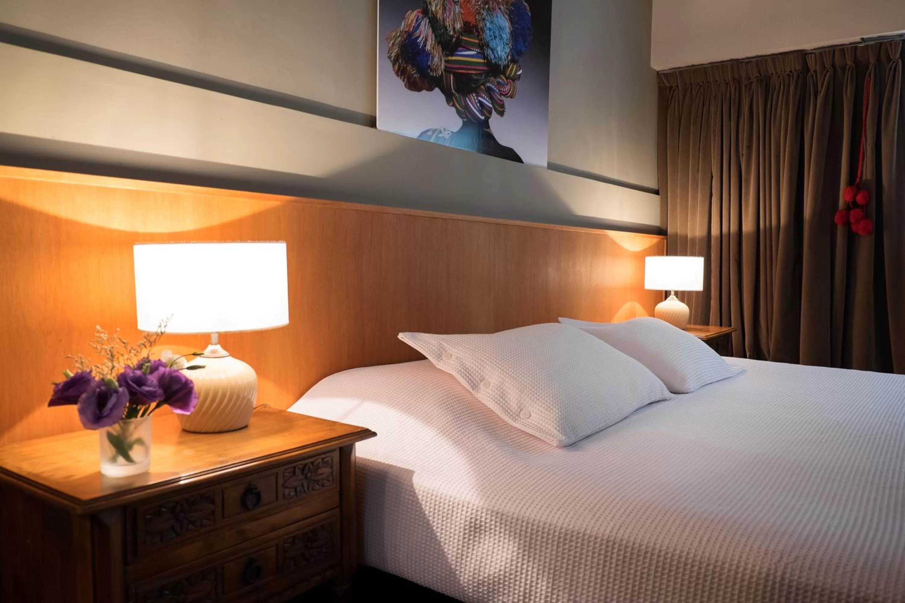 Decorative detail, Bed in Lina's Tango Guesthouse